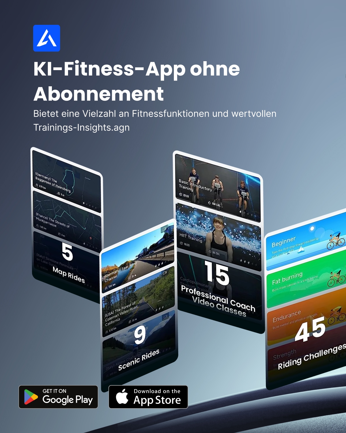 Renpho Heimtrainer »RENPHO AI Smart Bike«