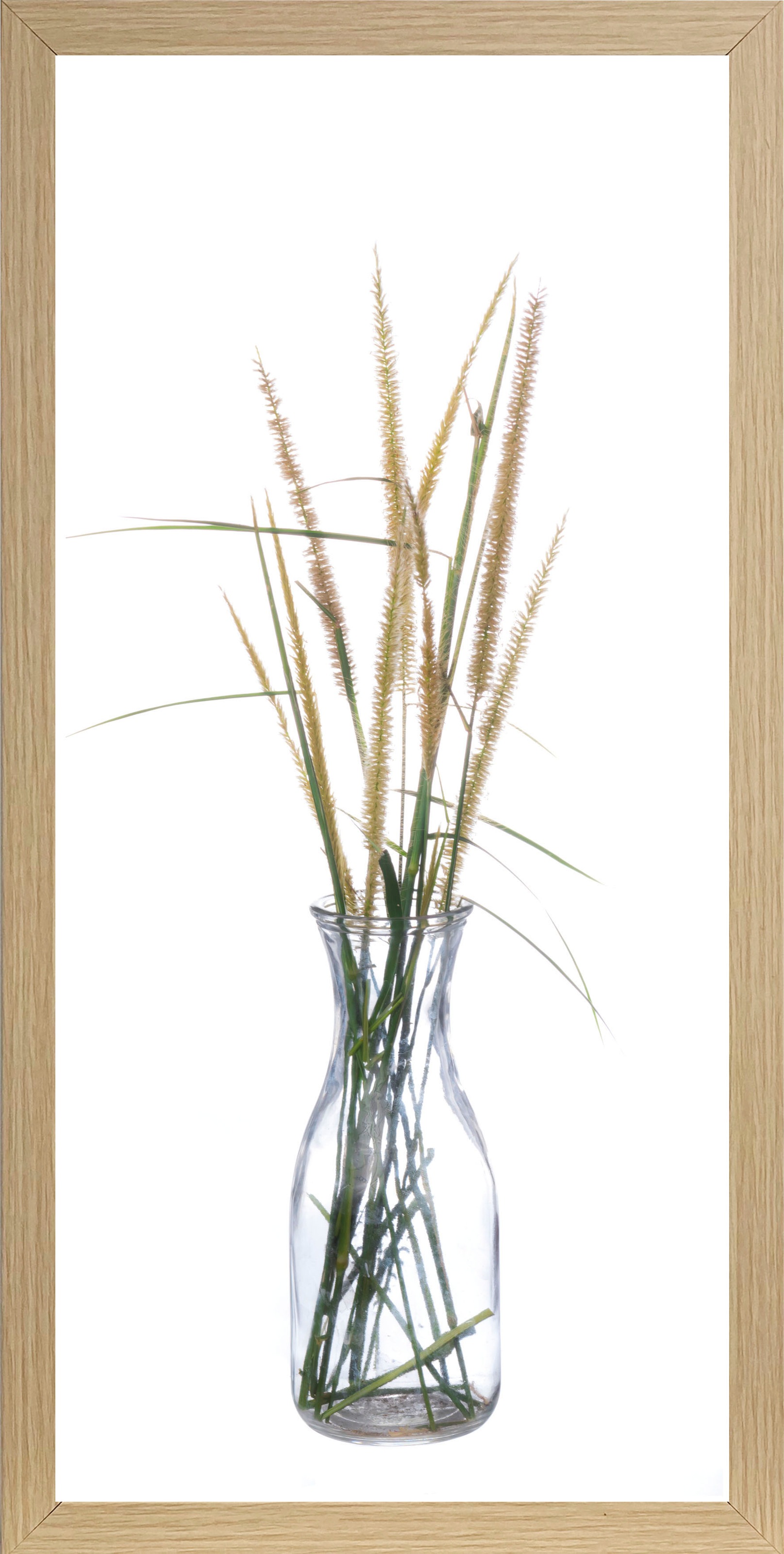 Bönninghoff Bild mit Rahmen »Gräser«, Gräser, (1 St.), BxH: 23x49 cm
