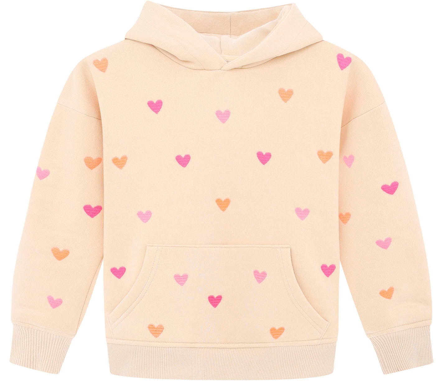 Zwillingsherz Hoodie »"Hearts" Kids«, mit gestickten Herzen allover für Mädchen
