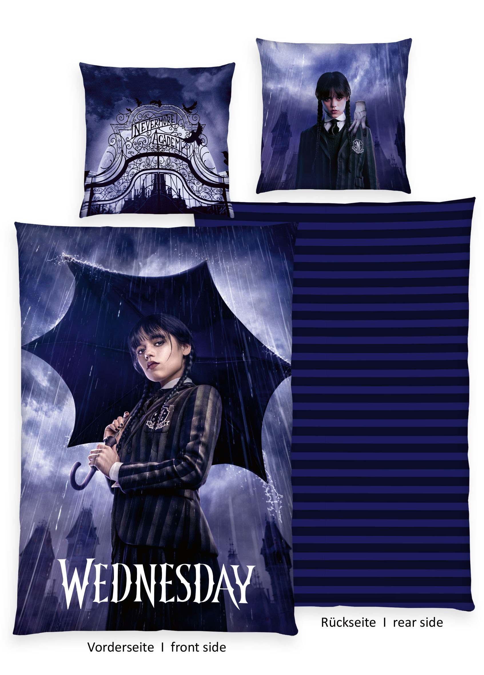 Wednesday Bettwäsche "Wednesday" 2 Stk. tlg. Wendebettwäsche günstig online kaufen