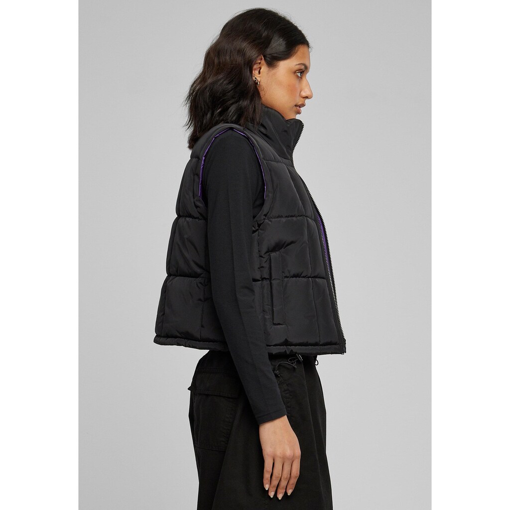 URBAN CLASSICS Steppweste »Urban Classics Damen Ladies Reversible Cropped Puffer Vest«