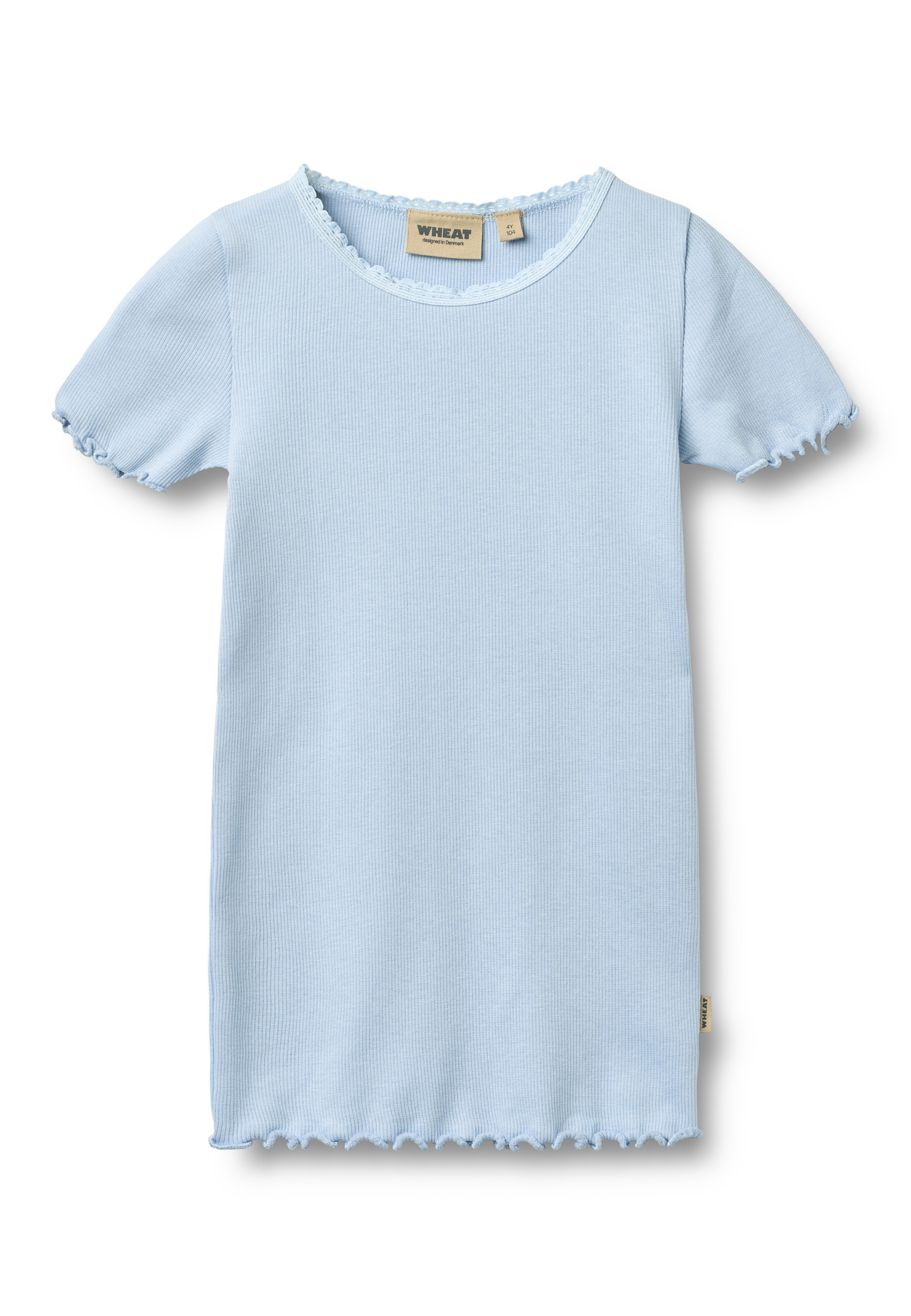 WHEAT T-Shirt "WHEAT Rippen T-Shirt S/S Katie" 1