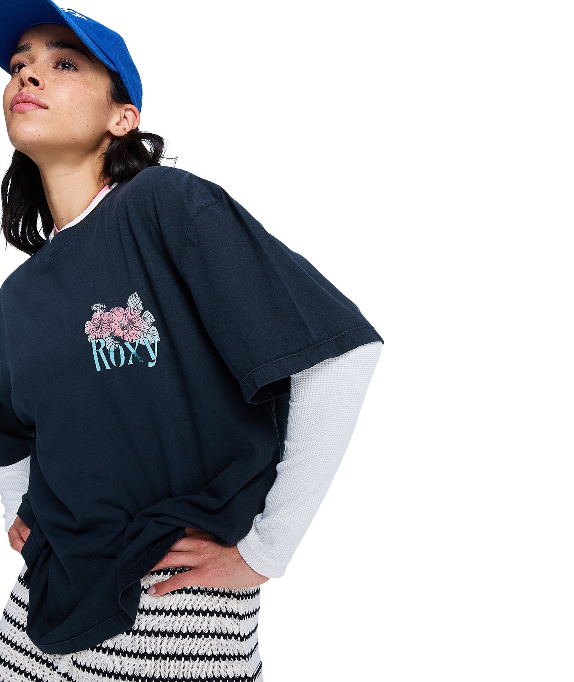 Roxy T-Shirt »TALLOVERSIZE WASHED« Kurzarm, lässiger Stil, für Alltag und entspannte Aktivitäten