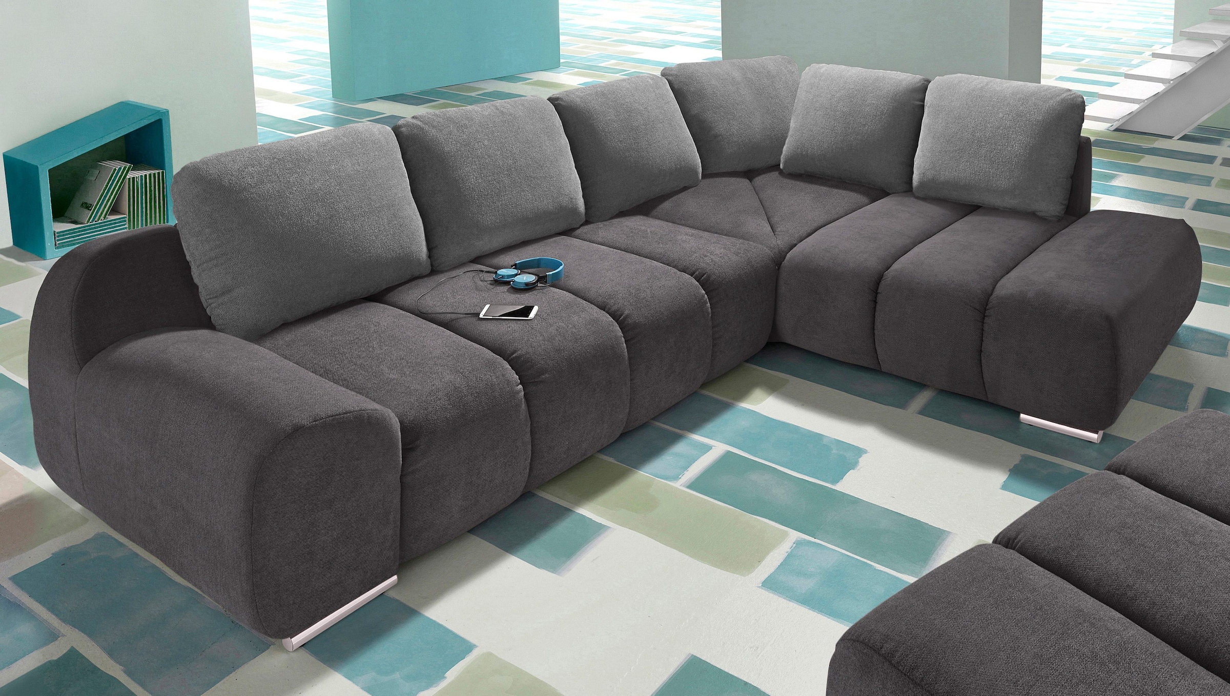INOSIGN Ecksofa »Bono L-Form« su Ottomane pato...
