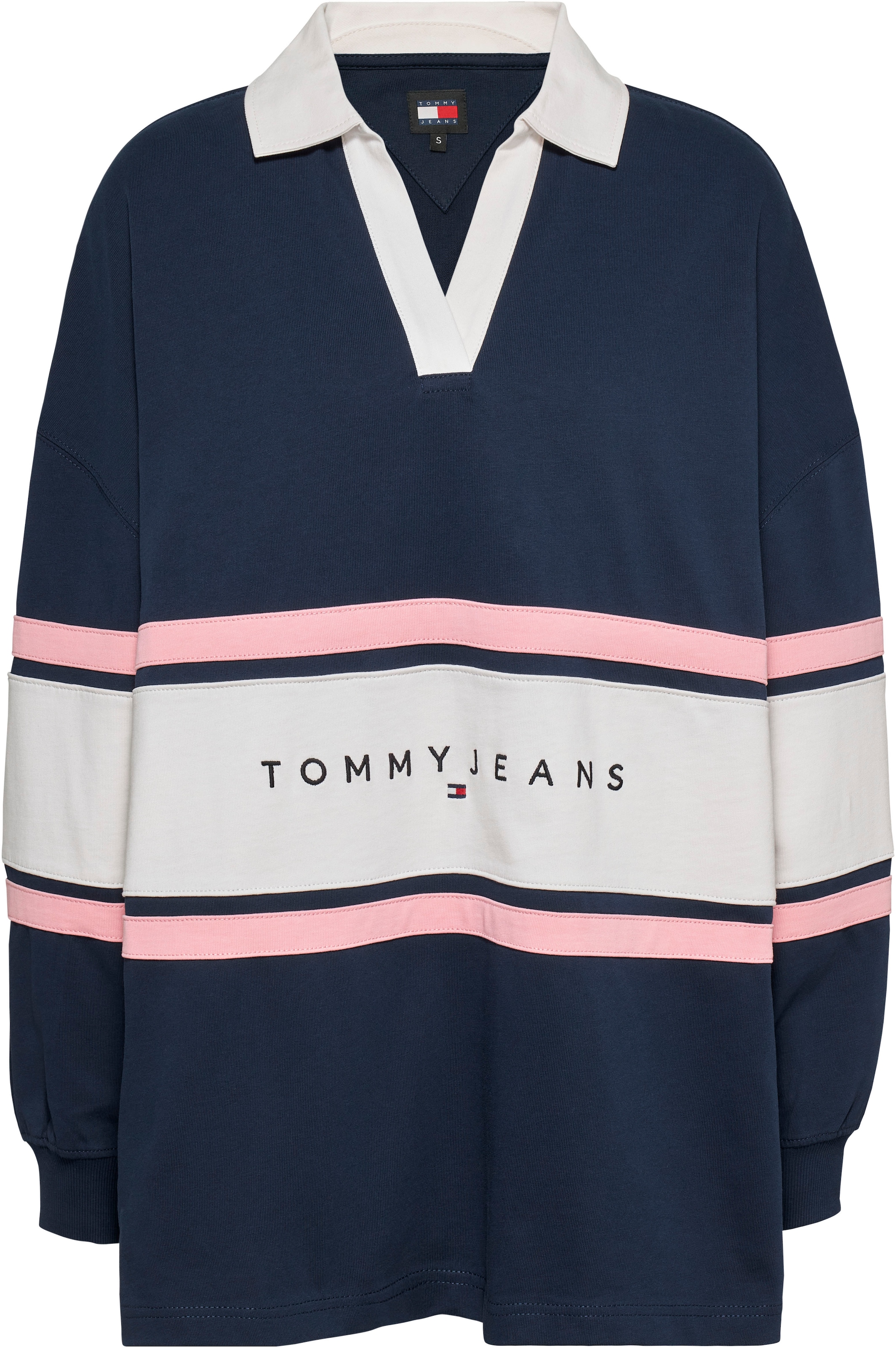 mit | kaufen V-Ausschnitt RUGBY«, COLORBLOCK Jeans für Tommy BAUR T-Shirt »TJW