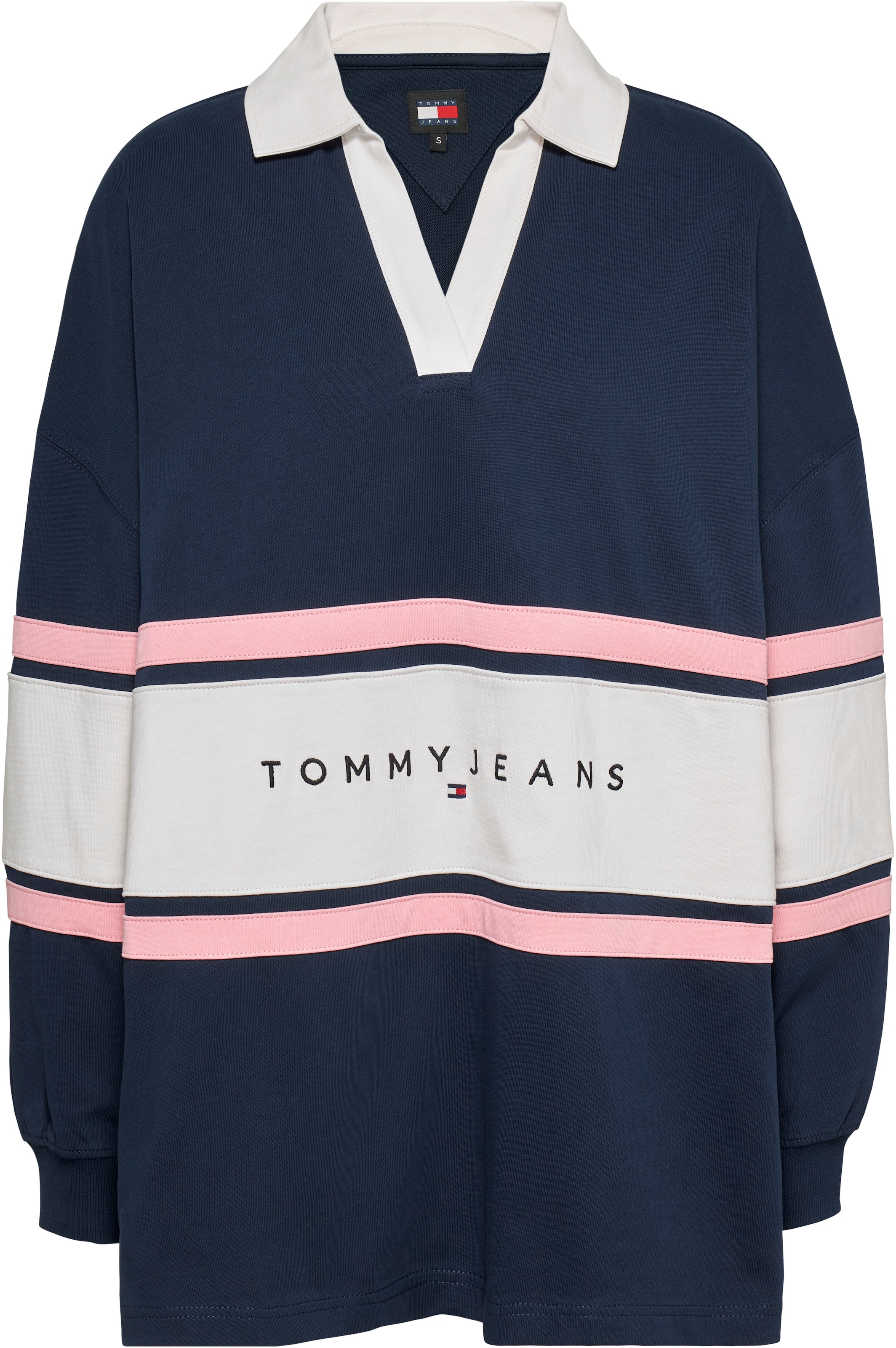 Tommy Jeans mit für kaufen COLORBLOCK RUGBY«, BAUR »TJW | T-Shirt V-Ausschnitt