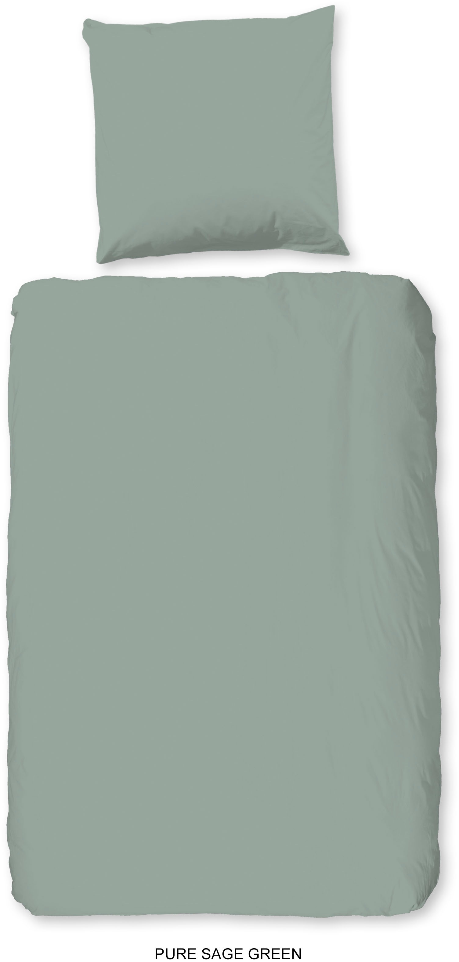 PURE luxury collection Bettwäsche »Pure Uni«, Mikrofaser, 135x200, 2 Teilig, Pflegeleicht, Uni, Reißverschluss