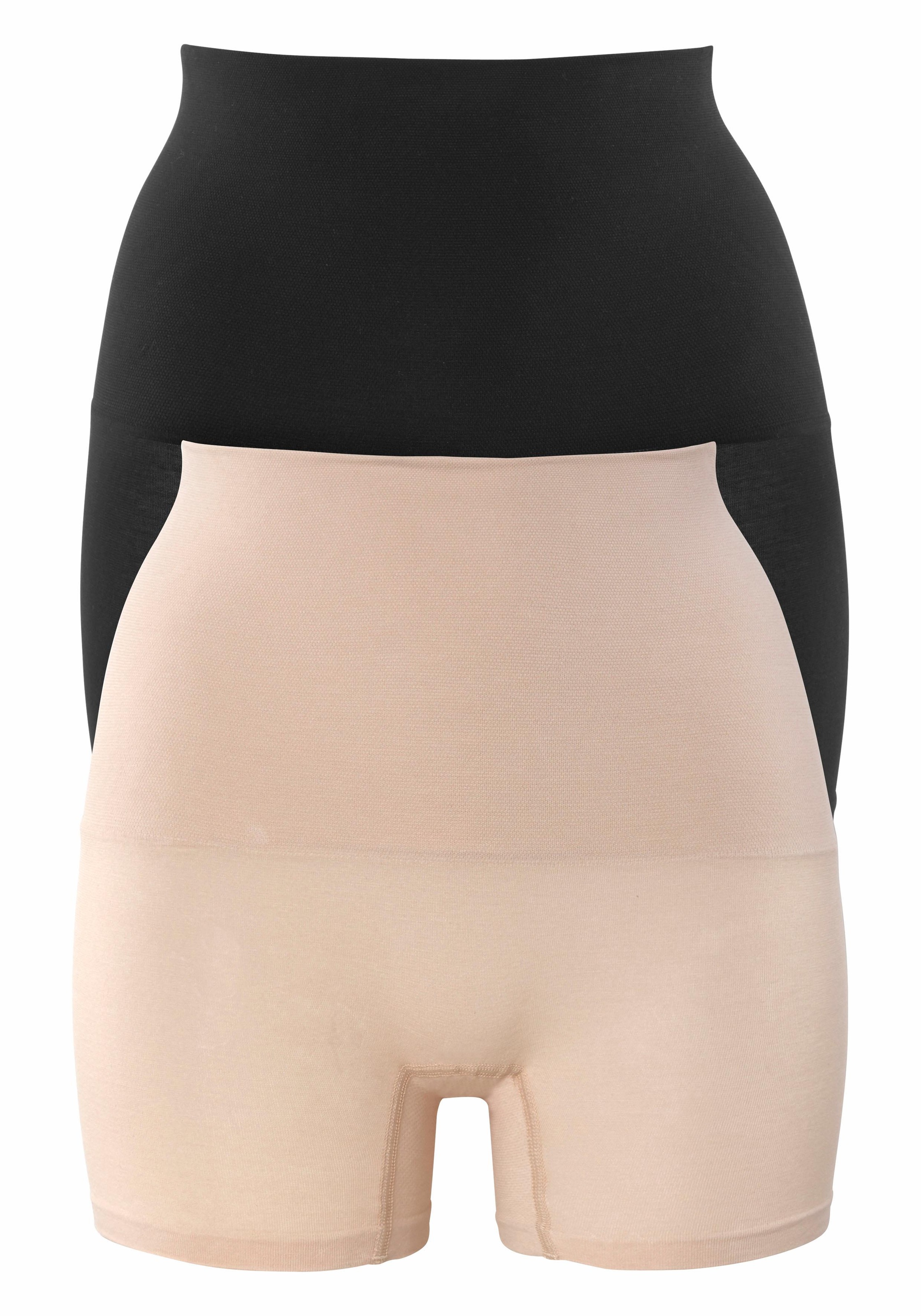 Damen Formpants, PETITE FLEUR BY LASCANA, Gr. 48, schwarz, Jersey, Obermaterial: 65% Baumwolle, 20% Elasthan, 15% Polyamid, unifarben, Unterhosen,