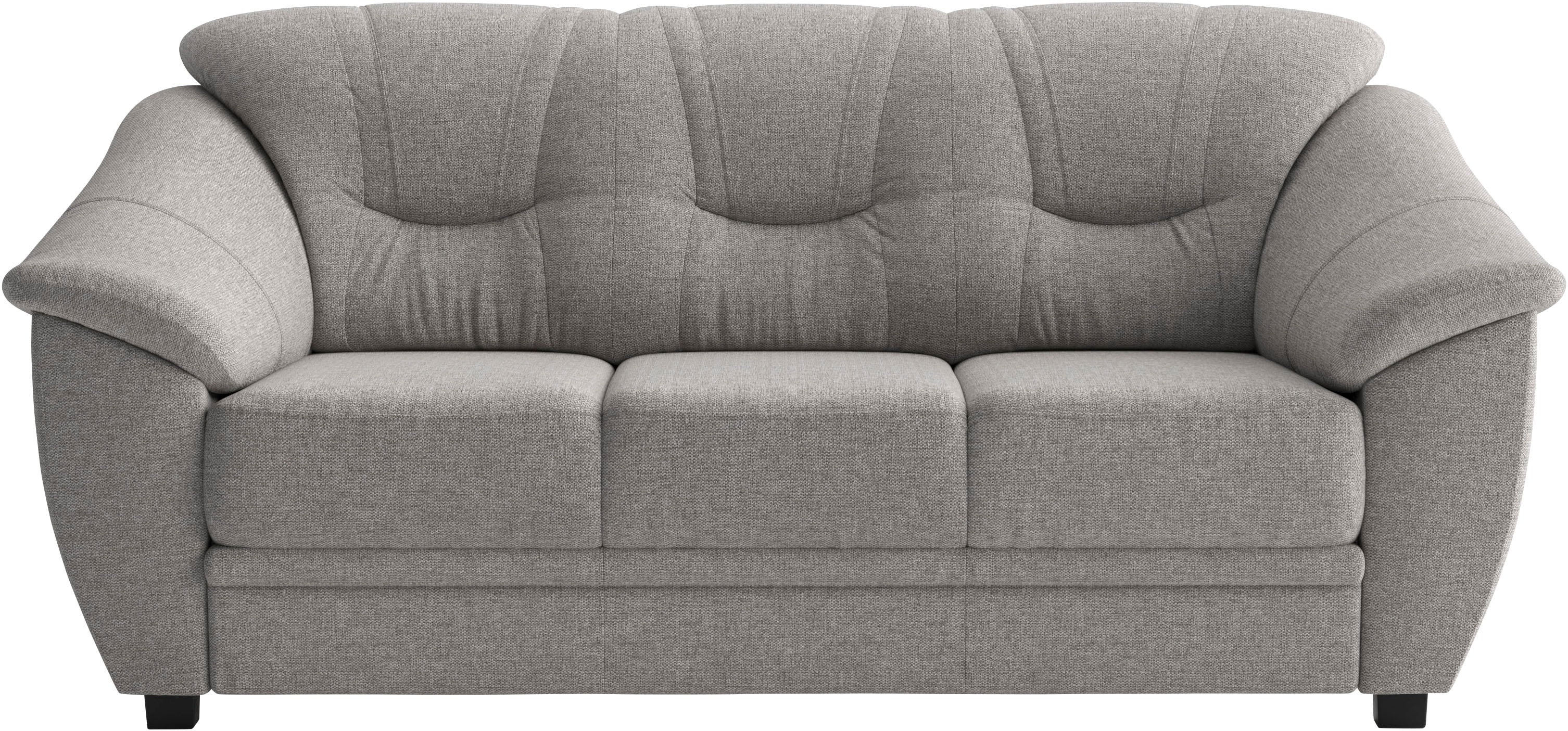 sit&more 3-Sitzer "Savona, B: 198 cm, Federkern, Komfortsitzhöhe 46 cm" optional Schlaffunktion, Liegefläche 190x137cm, Stoff- & Lederauswahl