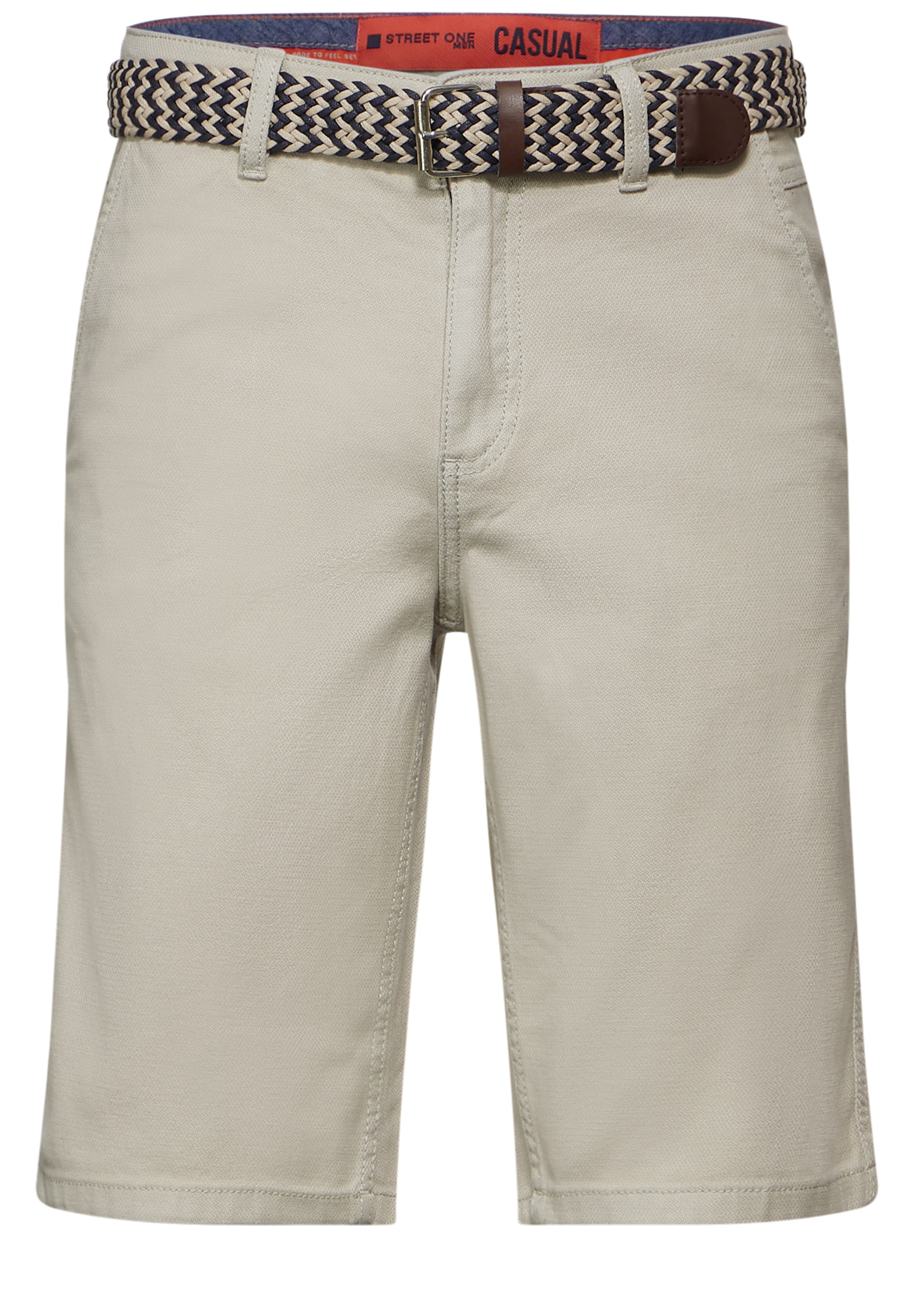 STREET ONE MEN Chinohose, softer Materialmix