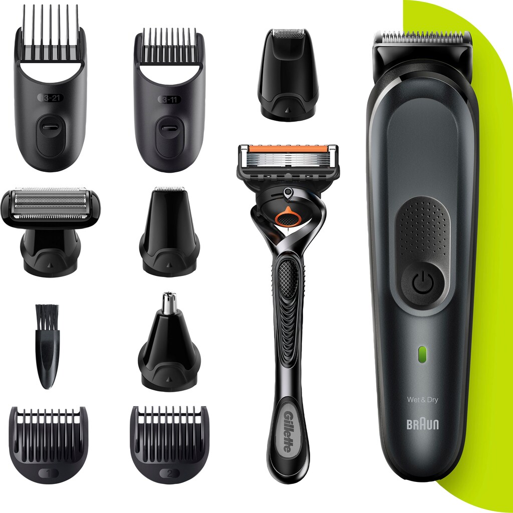 Braun Haarschneider »Multi-Grooming-Kit 7 MGK7321«, 8 Aufsätze