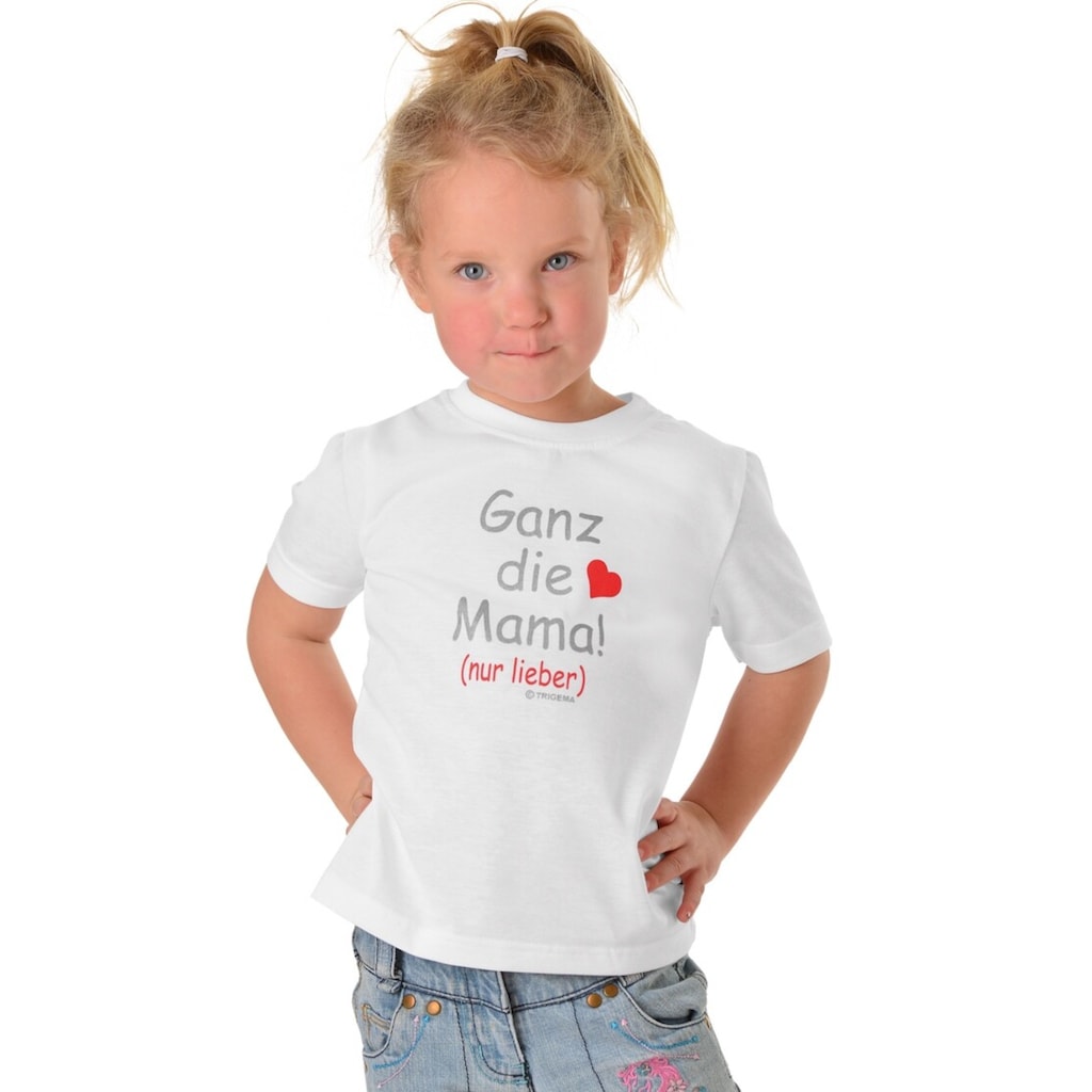 Trigema T-Shirt »TRIGEMA T-Shirt Mamas Liebling«, (1 tlg.)