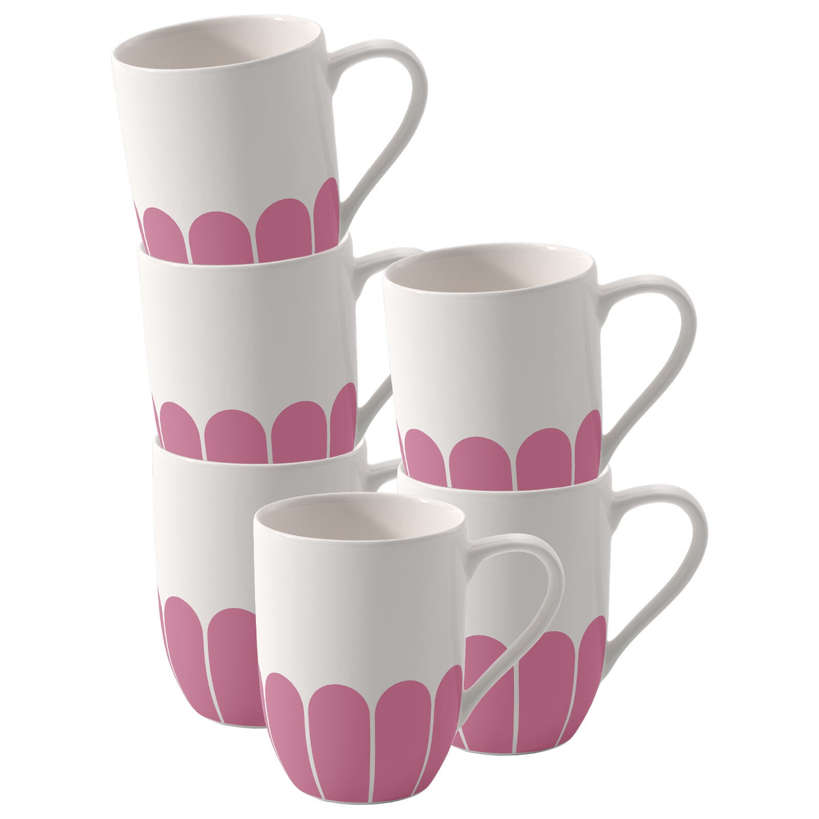 Villeroy & Boch Becher "Henkelbecher Fleur Couleur 290 ml 6er Set" günstig online kaufen