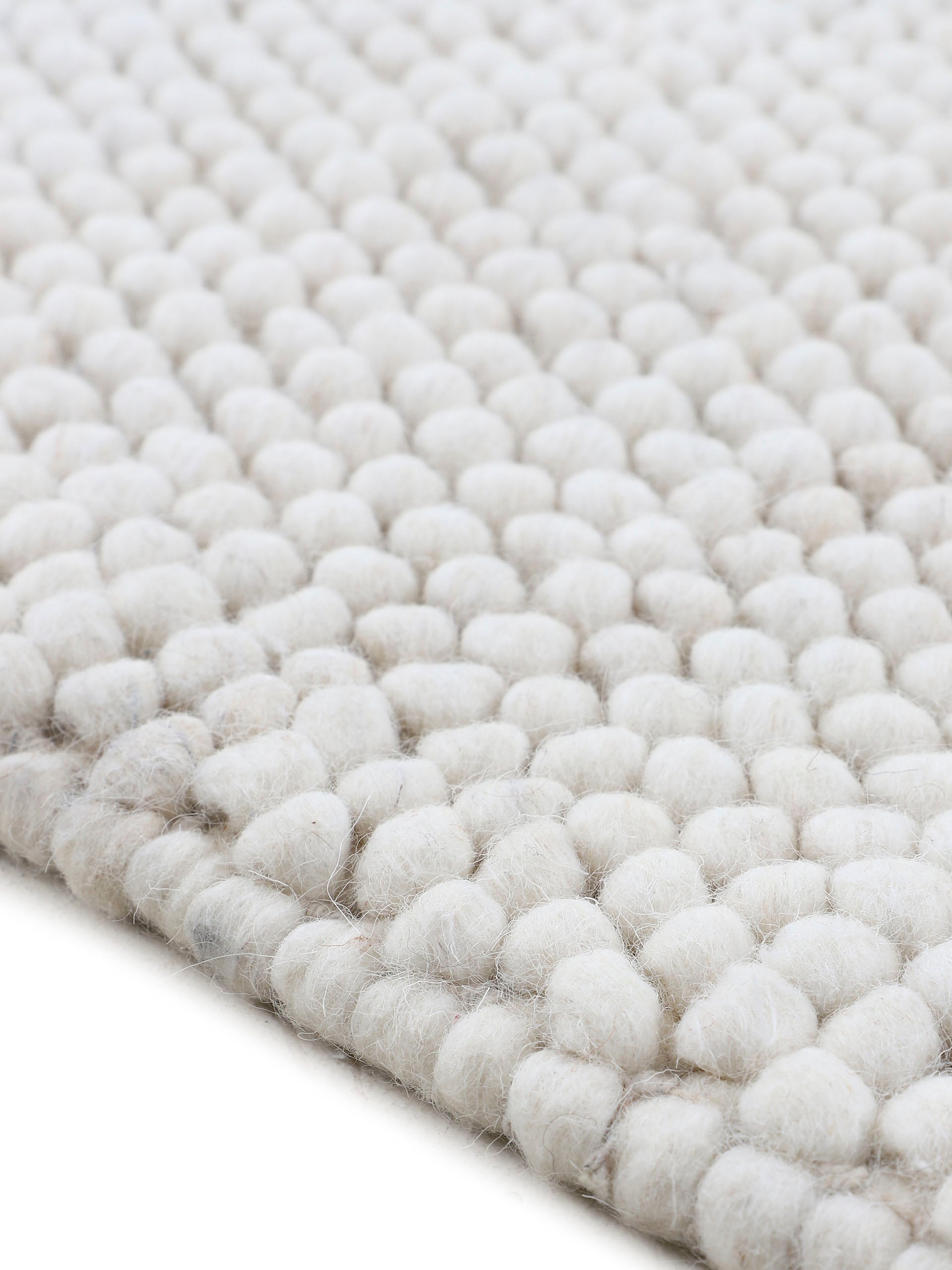 carpetfine Teppich »Calo«, rechteckig, Handweb Teppich, Uni Farben, meliert, handgewebt, 70% Wolle