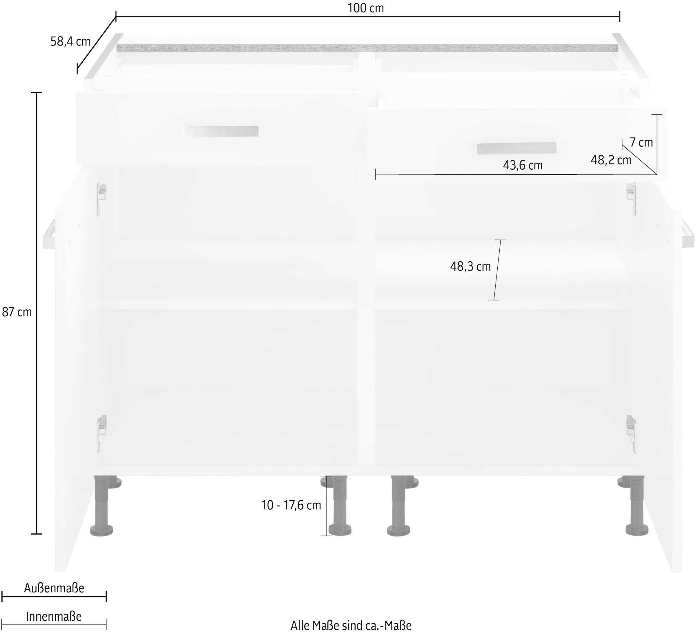 OPTIFIT Unterschrank »Parma«, Breite 100 cm
