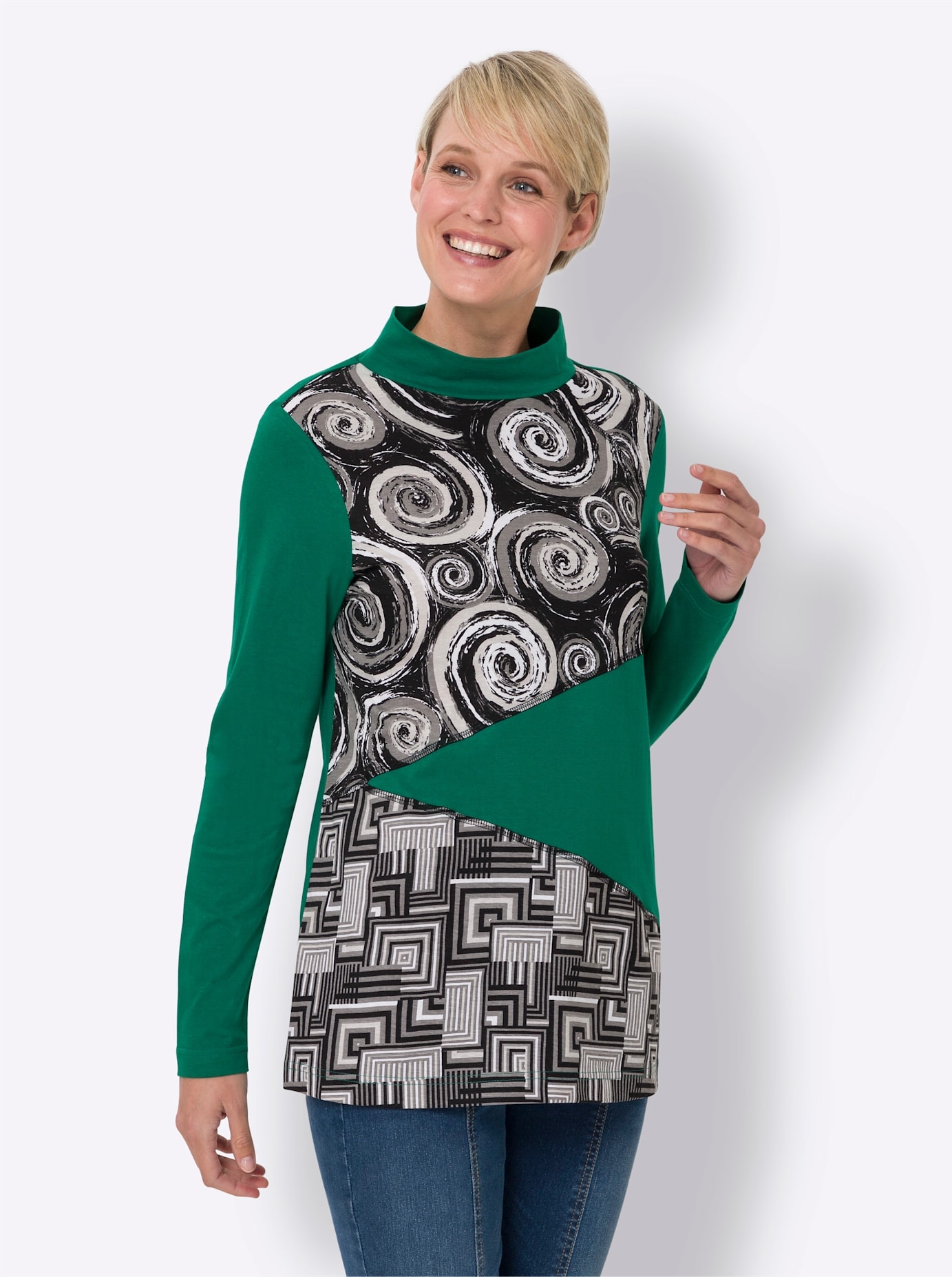 Classic Basics Stehkragenshirt »Stehkragen-Shirt«, (1 tlg.)