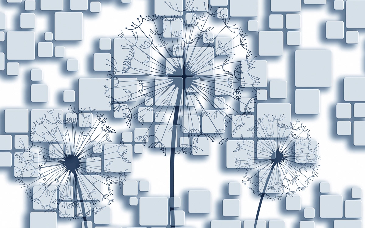 Papermoon "Muster mit Pusteblume"