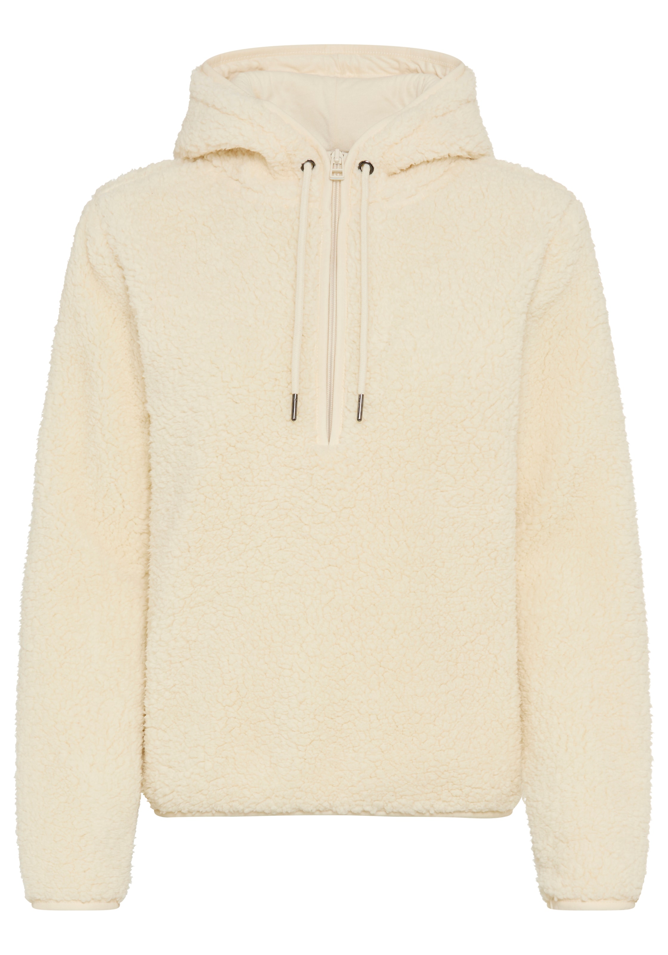 Laura Scott Fleecepullover, 1 aus kuscheligem Teddyfleece mit Kapuze und Reißverschluss
