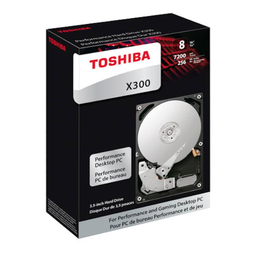 Toshiba HDD-Festplatte »X300 Performance 10TB Kit«, 3,5 Zoll, Bulk