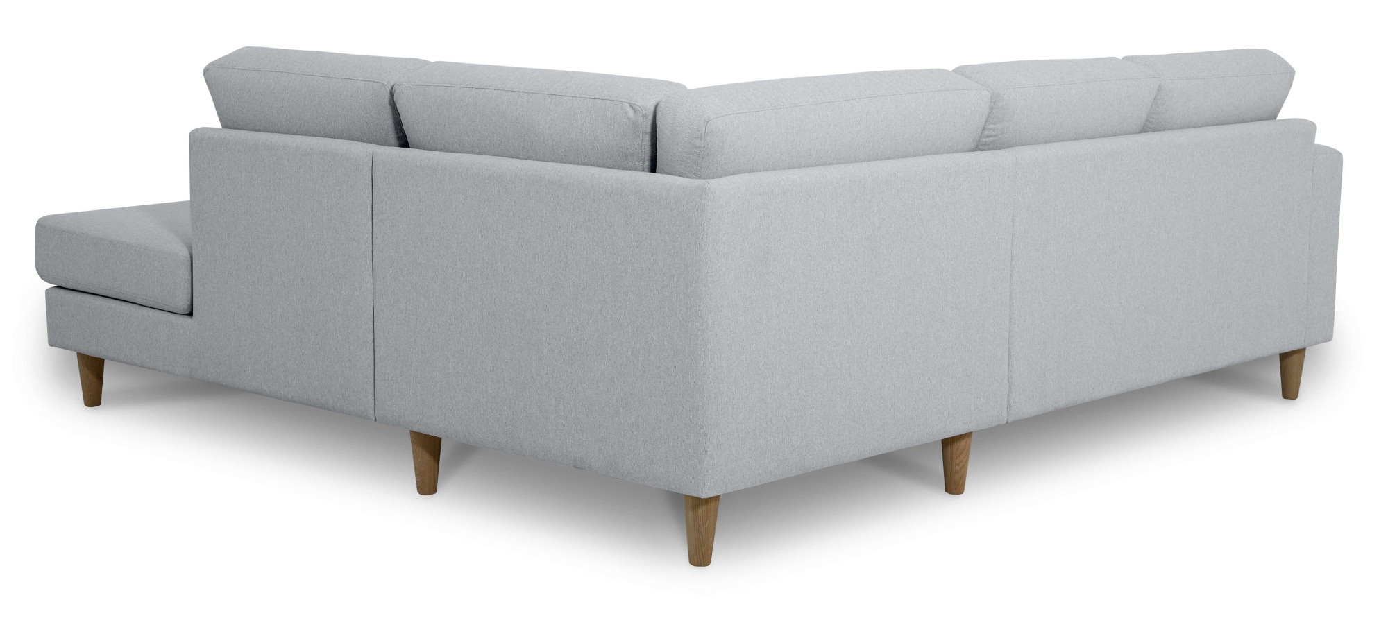 andas Ecksofa »Tvinno«, im skandinavischen Stil, L-Form, mit Massivholzfüßen, Breite 230 cm