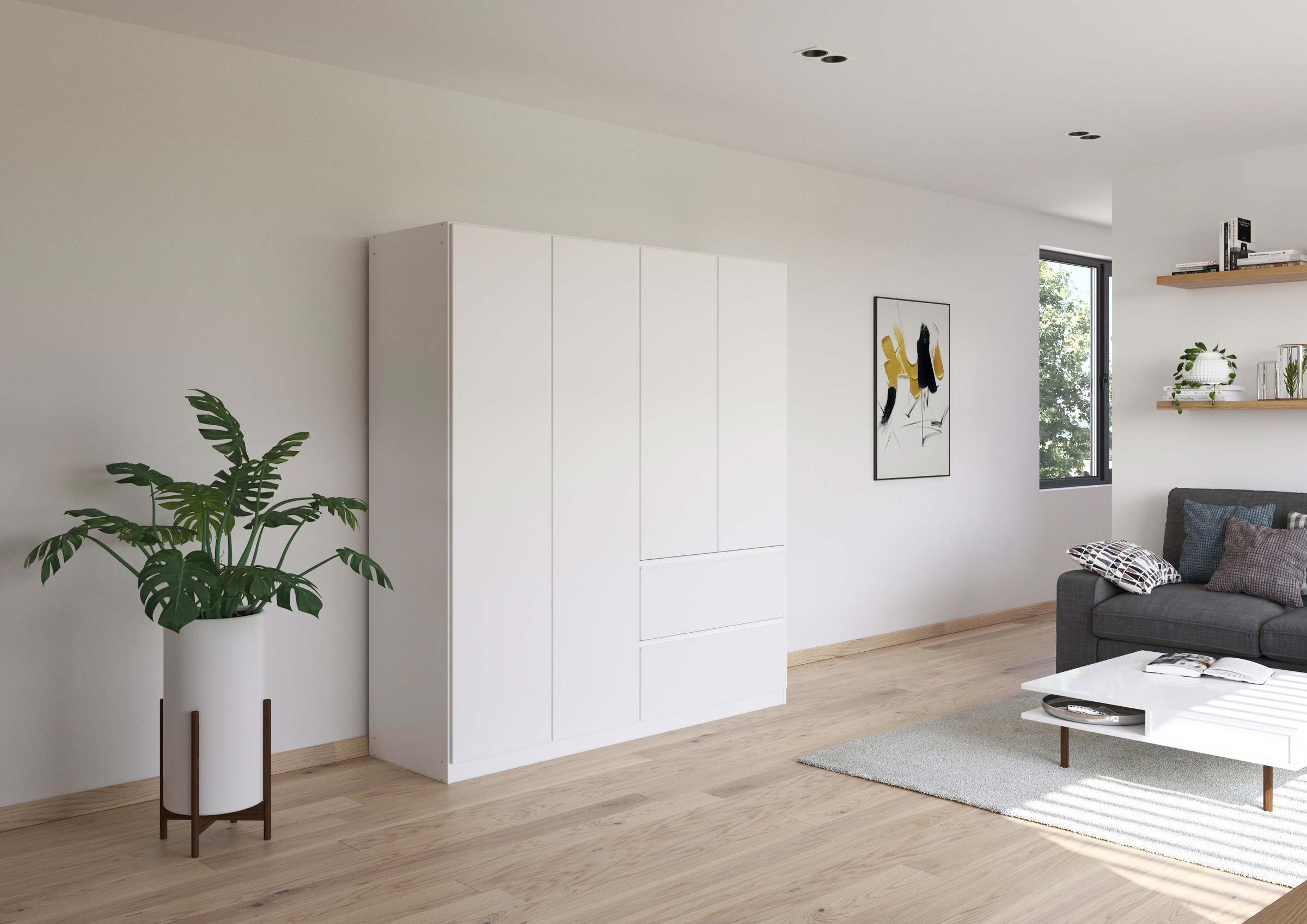 rauch Drehtürenschrank "Kleiderschrank Schrank Garderobe Wäscheschrank Schl günstig online kaufen