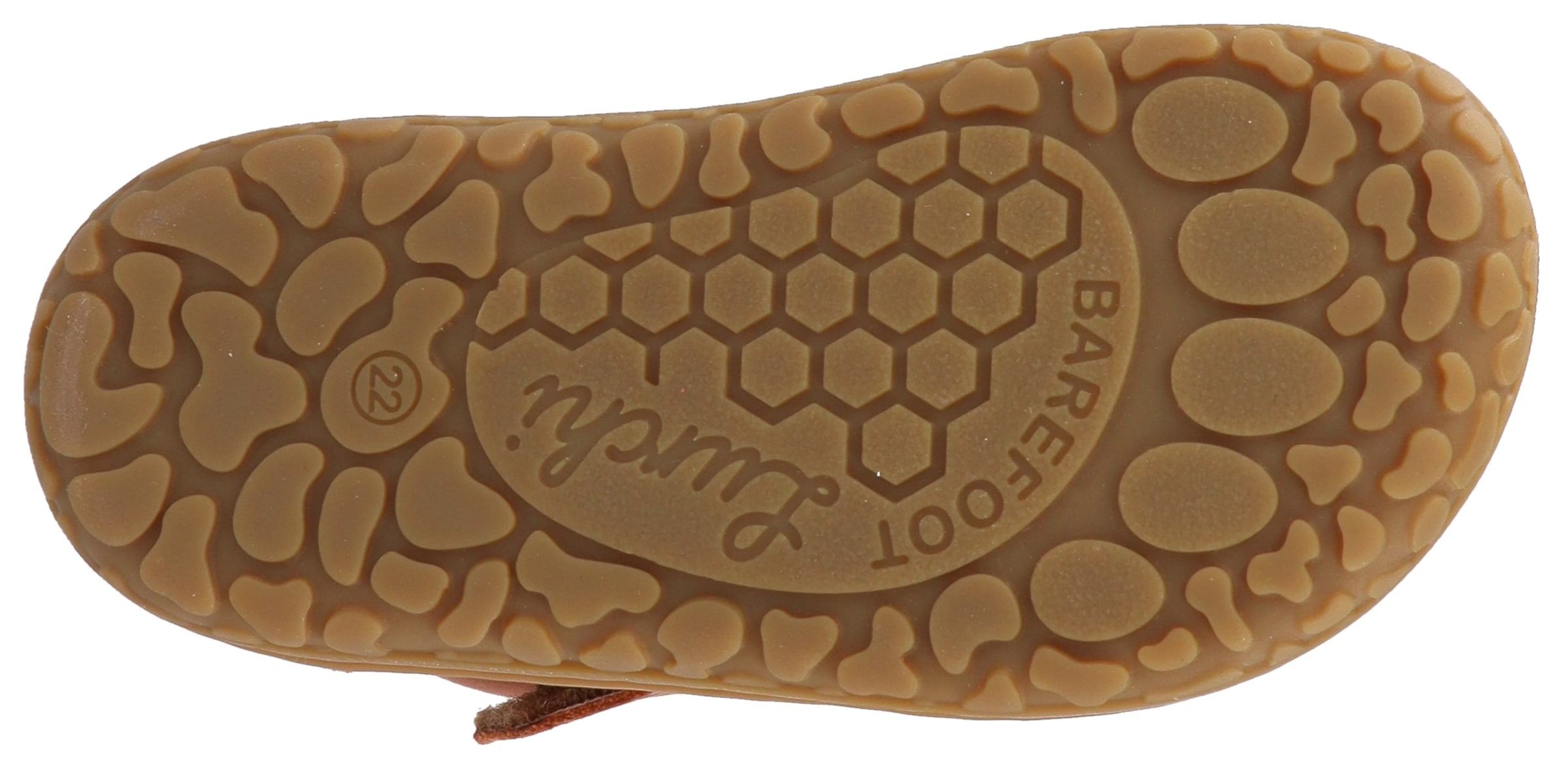 Lurchi Barfußschuh »Nik Barefoot«, Klettschuh mit Warmfutter, Größenschablone zum Download