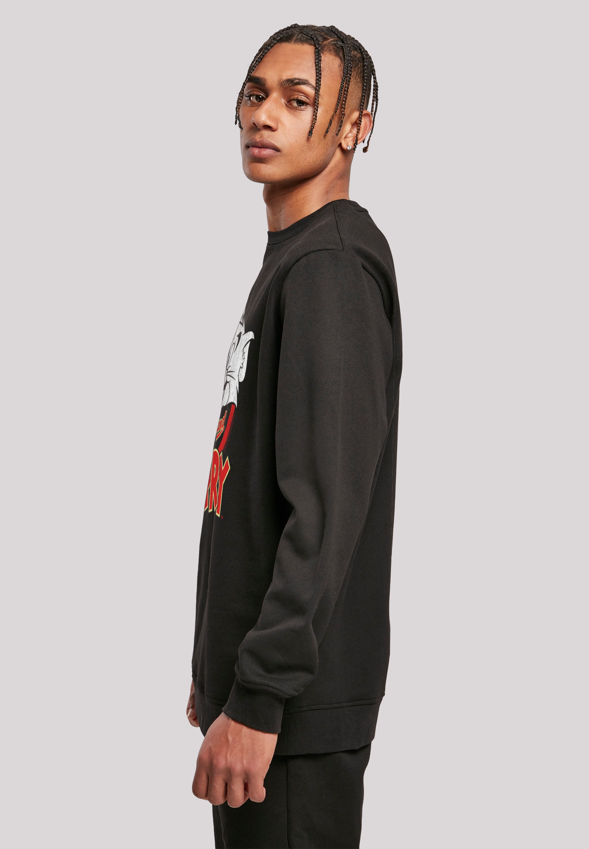 F4NT4STIC Sweatshirt »Tom und Jerry Distressed Logo«, Print