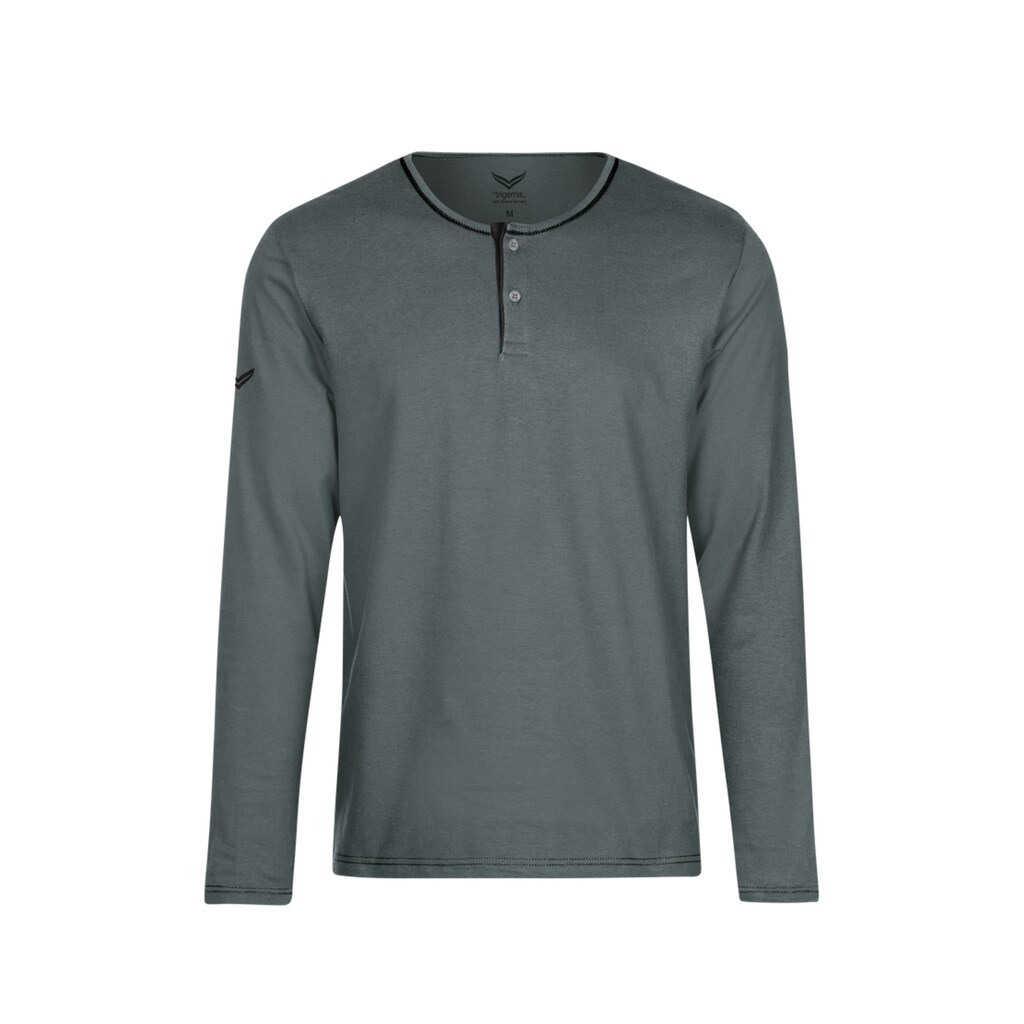 Trigema Longsleeve »TRIGEMA Langarmshirt aus Biobaumwolle«, (1 tlg.)