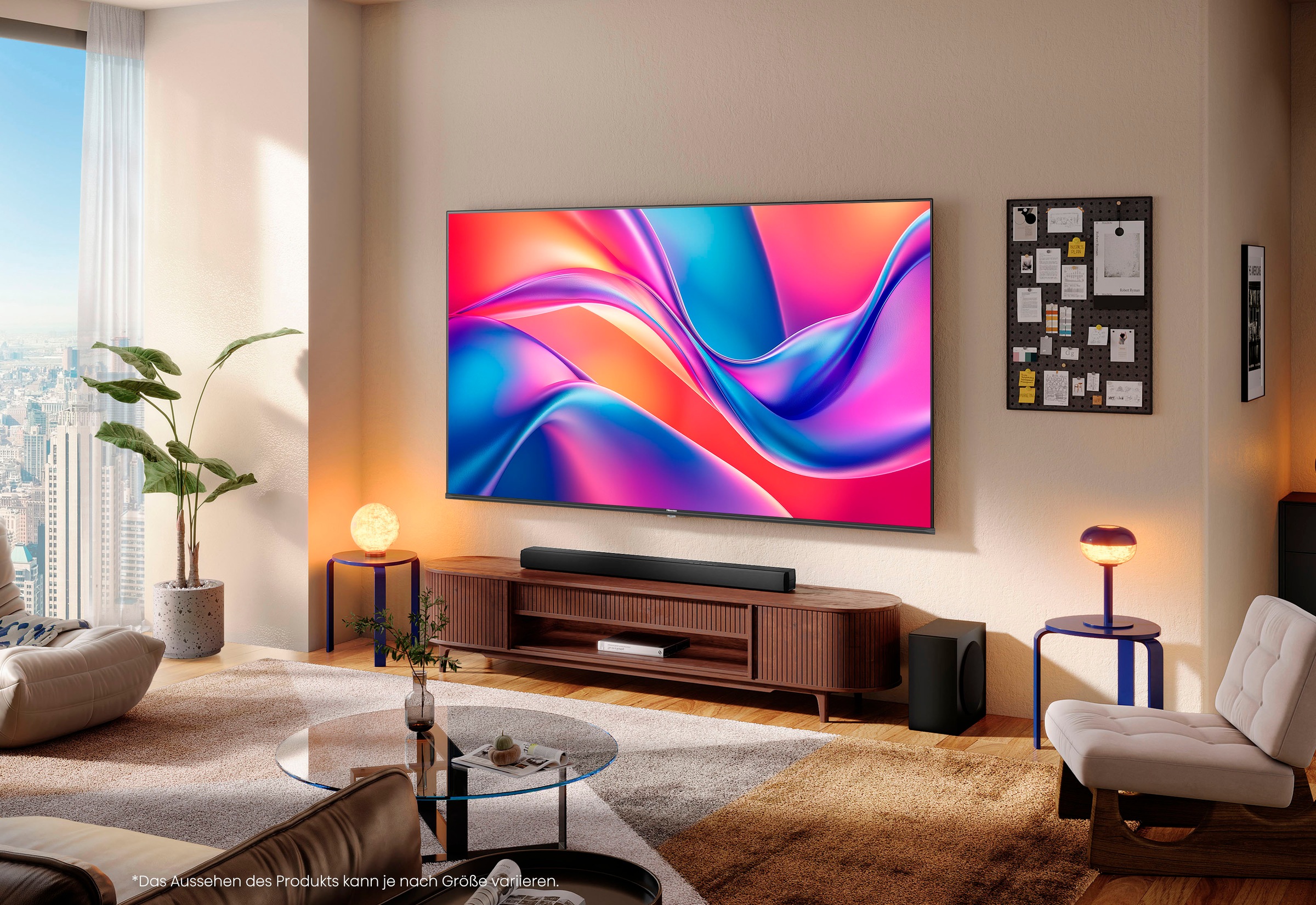 Hisense QLED-Fernseher »55E77Q«, 4K Ultra HD, Smart-TV, 4K UHD QLED