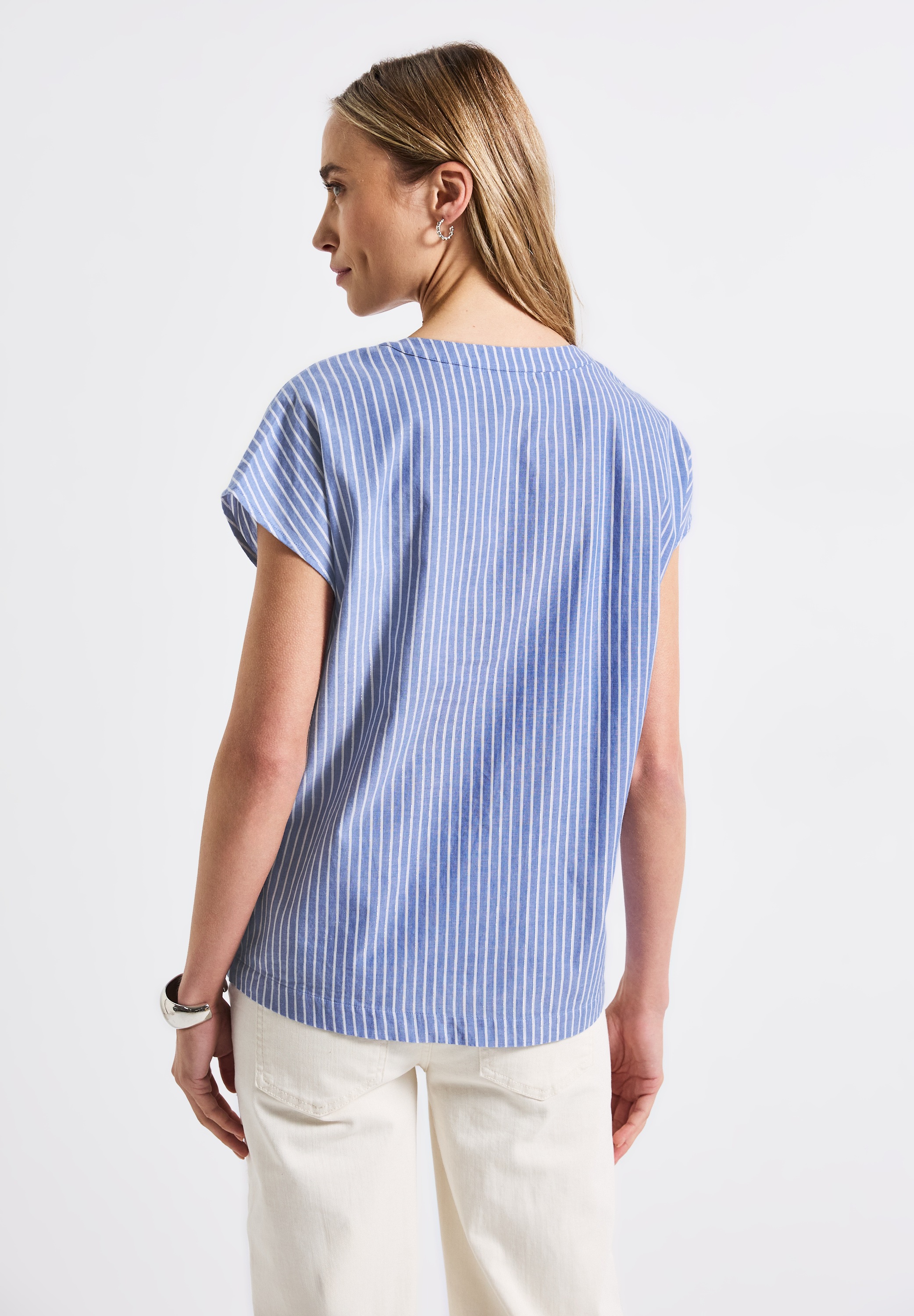 STREET ONE Shirtbluse, aus softem Materialmix günstig online kaufen