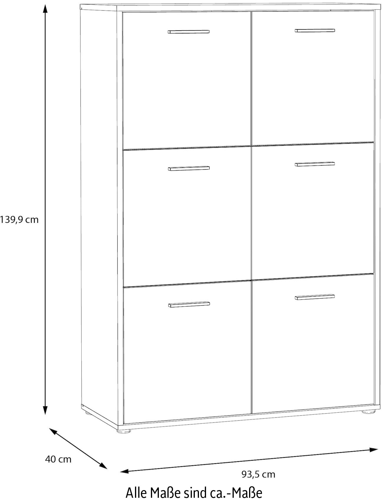 FORTE Highboard »Quadro«