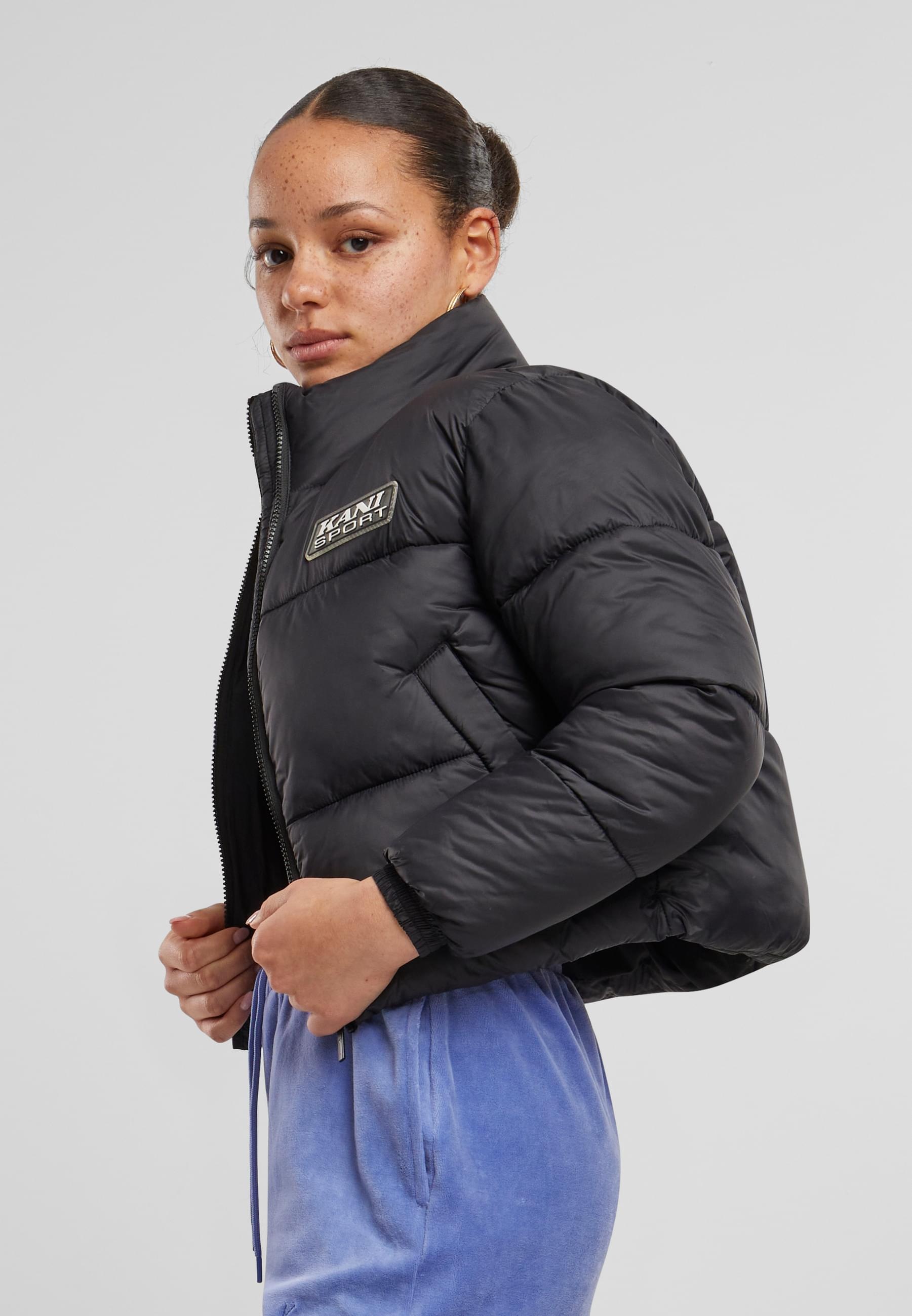 Karl Kani Winterjacke »Karl Kani Karl Kani Sport Patch Crop Puffer Jacket«, (1 St.), ohne Kapuze