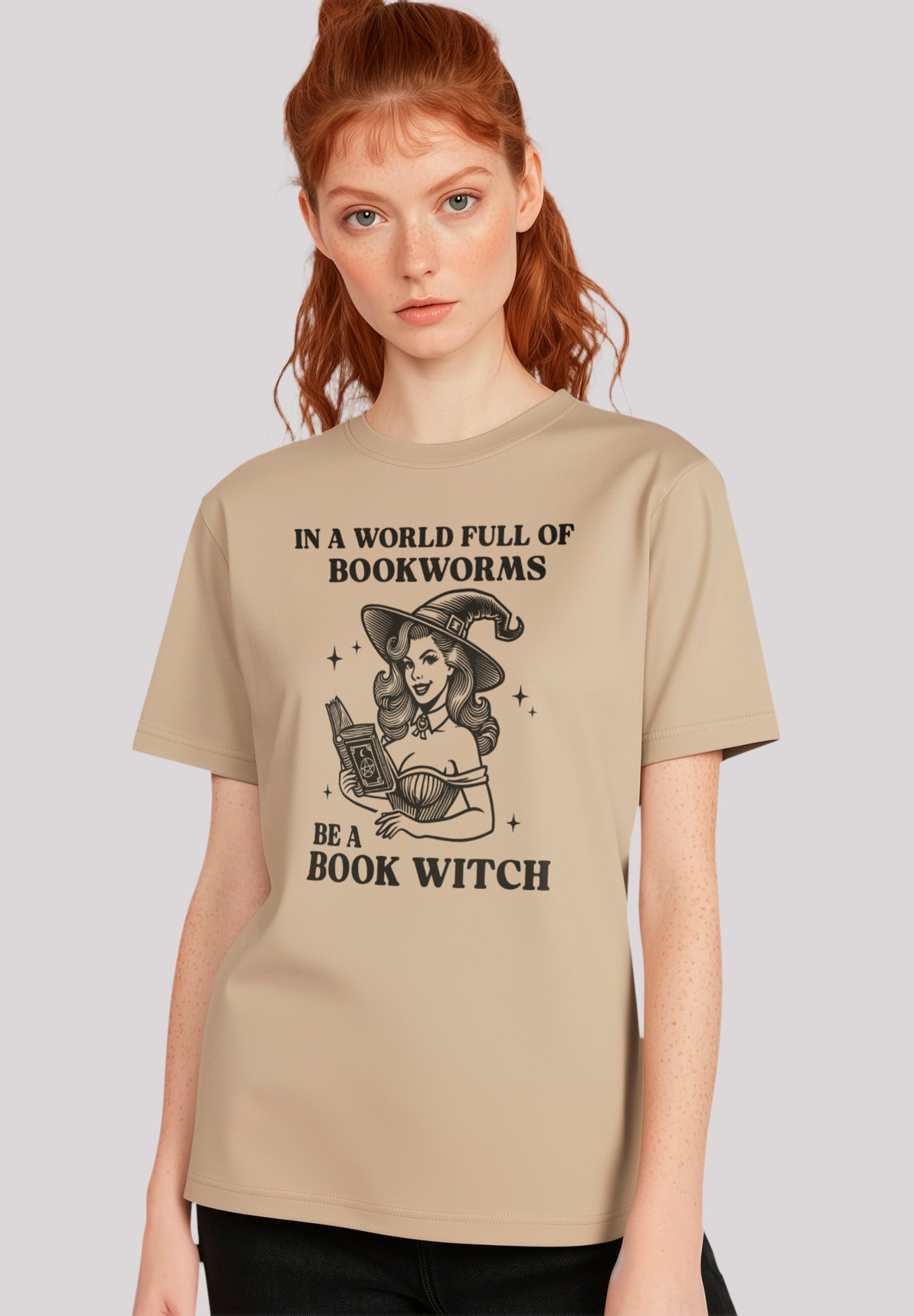 F4NT4STIC T-Shirt "Halloween Witch be a book witch", Premium Qualität, Hall günstig online kaufen