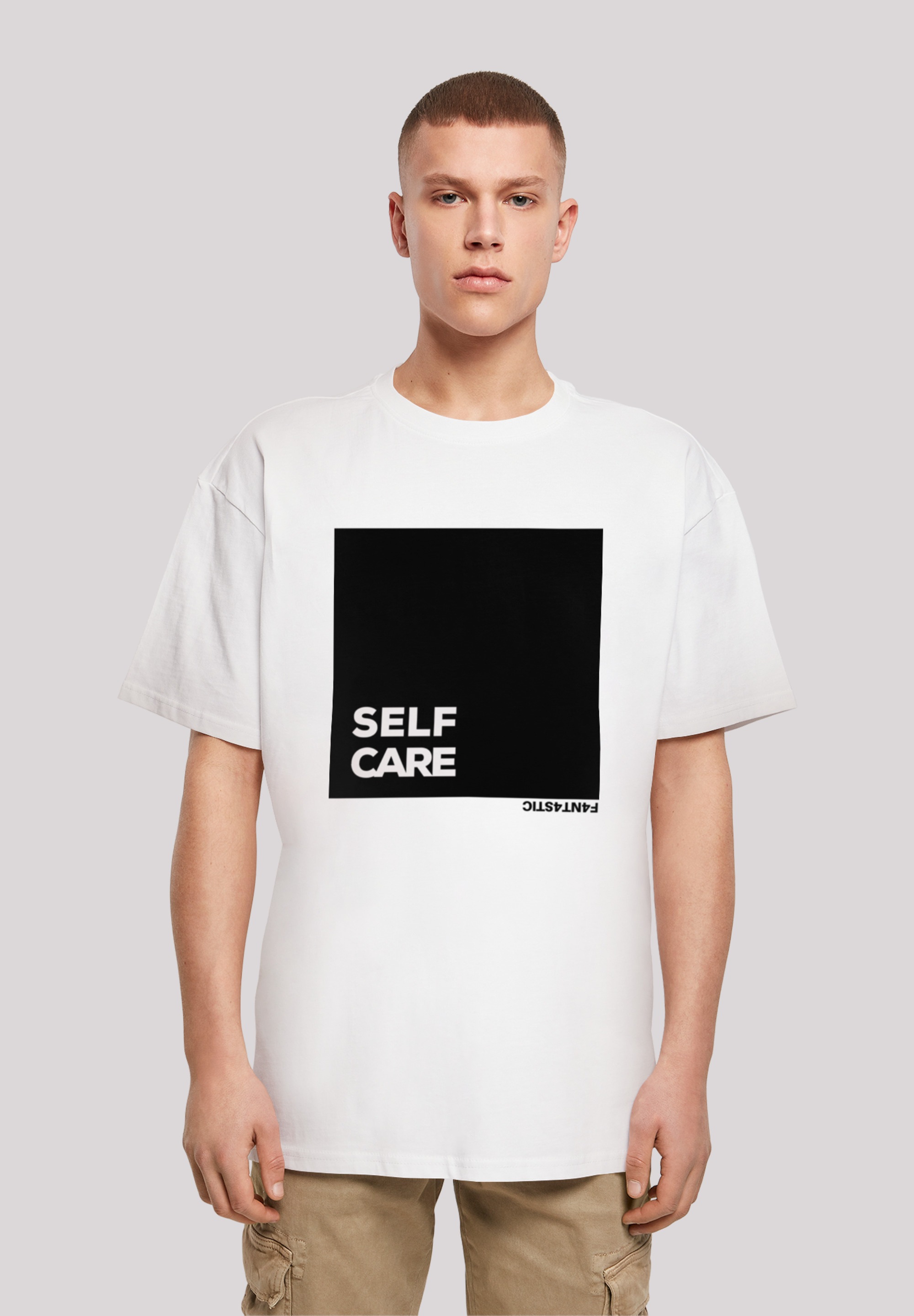 F4NT4STIC T-Shirt »SELF CARE OVERSIZE TEE«, Print
