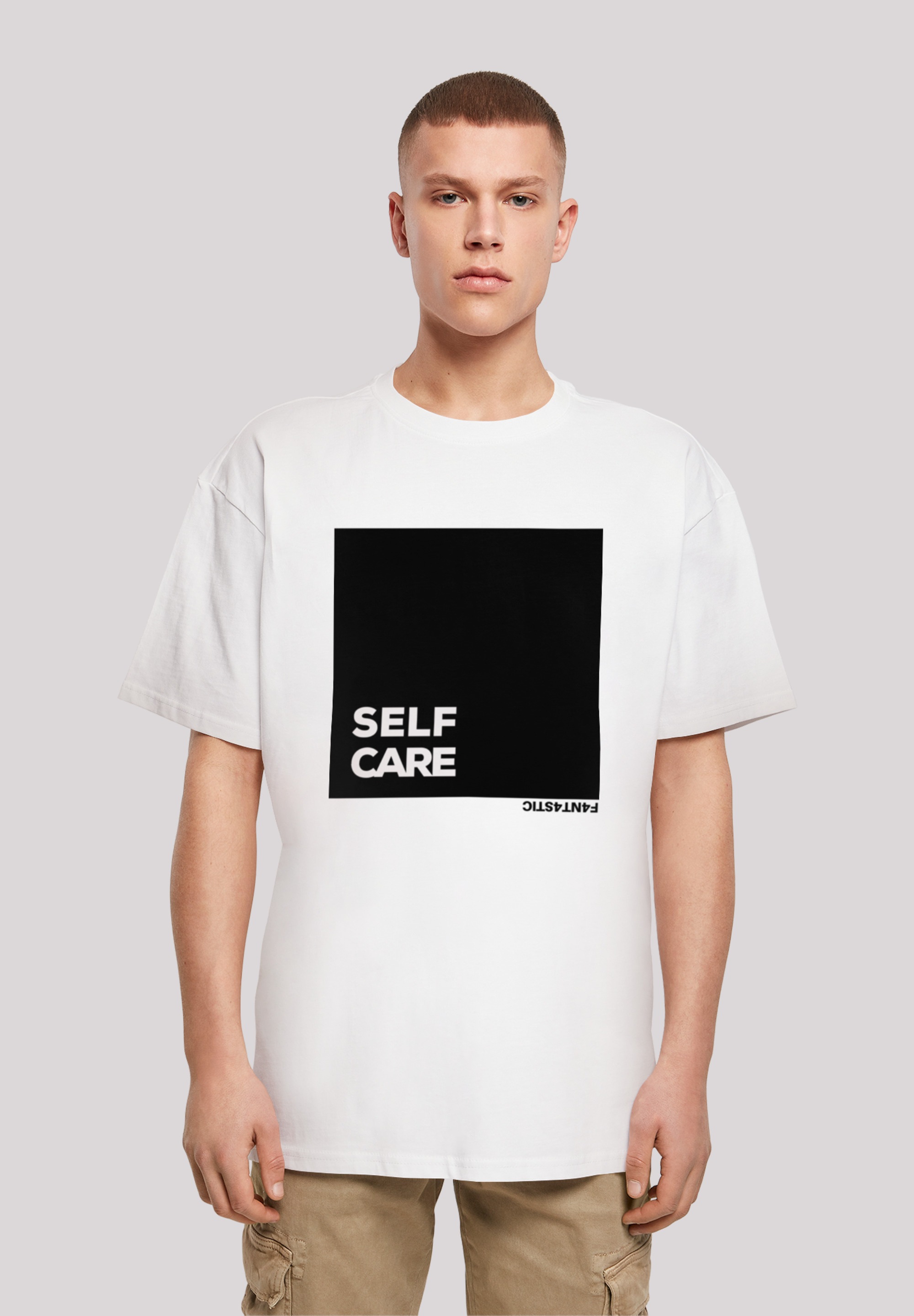 F4NT4STIC T-Shirt "SELF CARE OVERSIZE TEE", Print