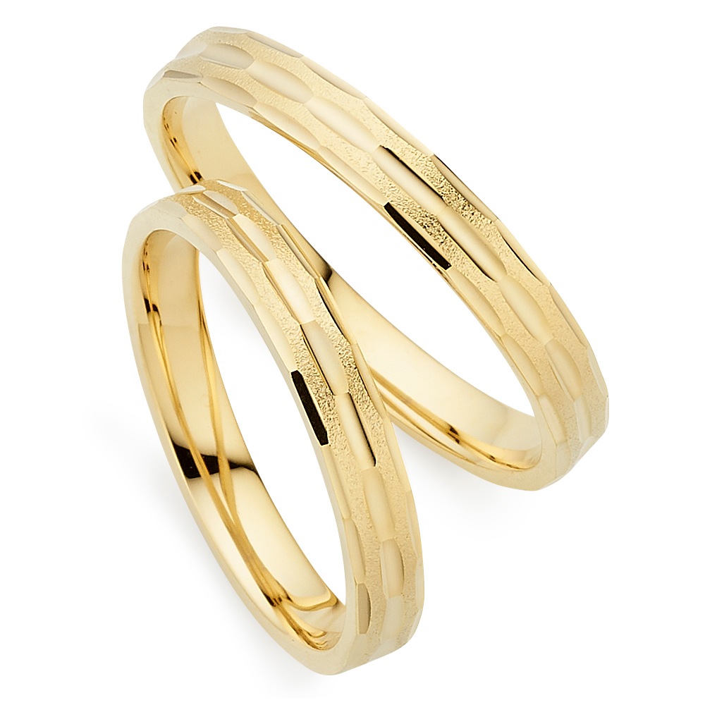 PHÖNIX Damen Trauring "Schmuck Partnerring Ehering Verlobungsring Freundschaftsring", 62, Silber 925 (Sterlingsilber), 3mmgelbgoldfarben, Silber 925