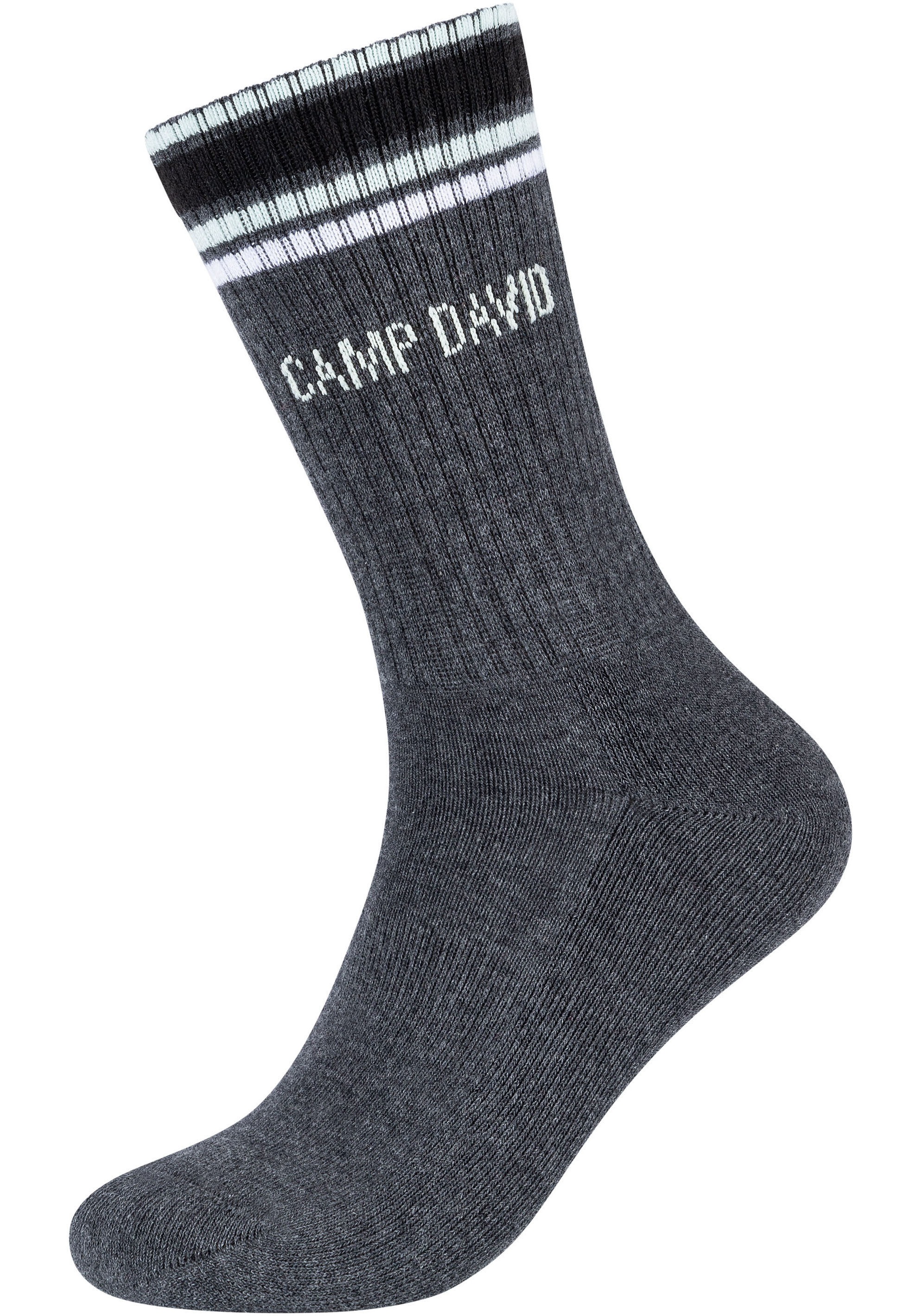CAMP DAVID ABS-Socken »cushioned«, (4 Paar), mit verstärktem Zehenbereich