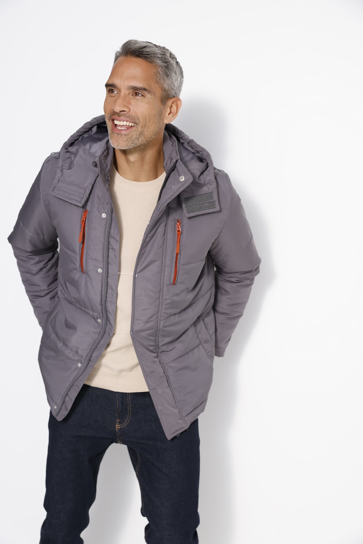 Classic Steppjacke mit Kapuze