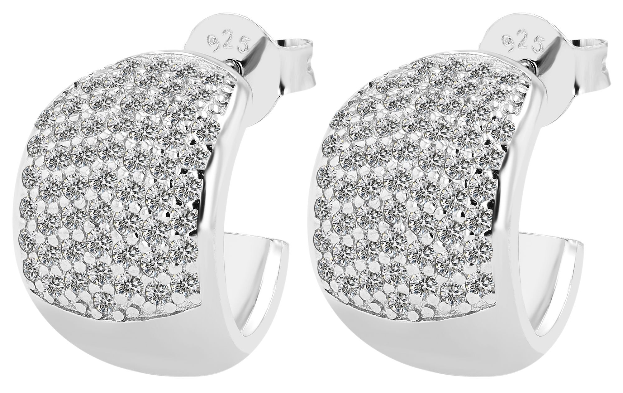 Adelia´s Paar Ohrhänger "Damen Ohrringe – Ohrstecker aus 925 Silber mit Zir günstig online kaufen