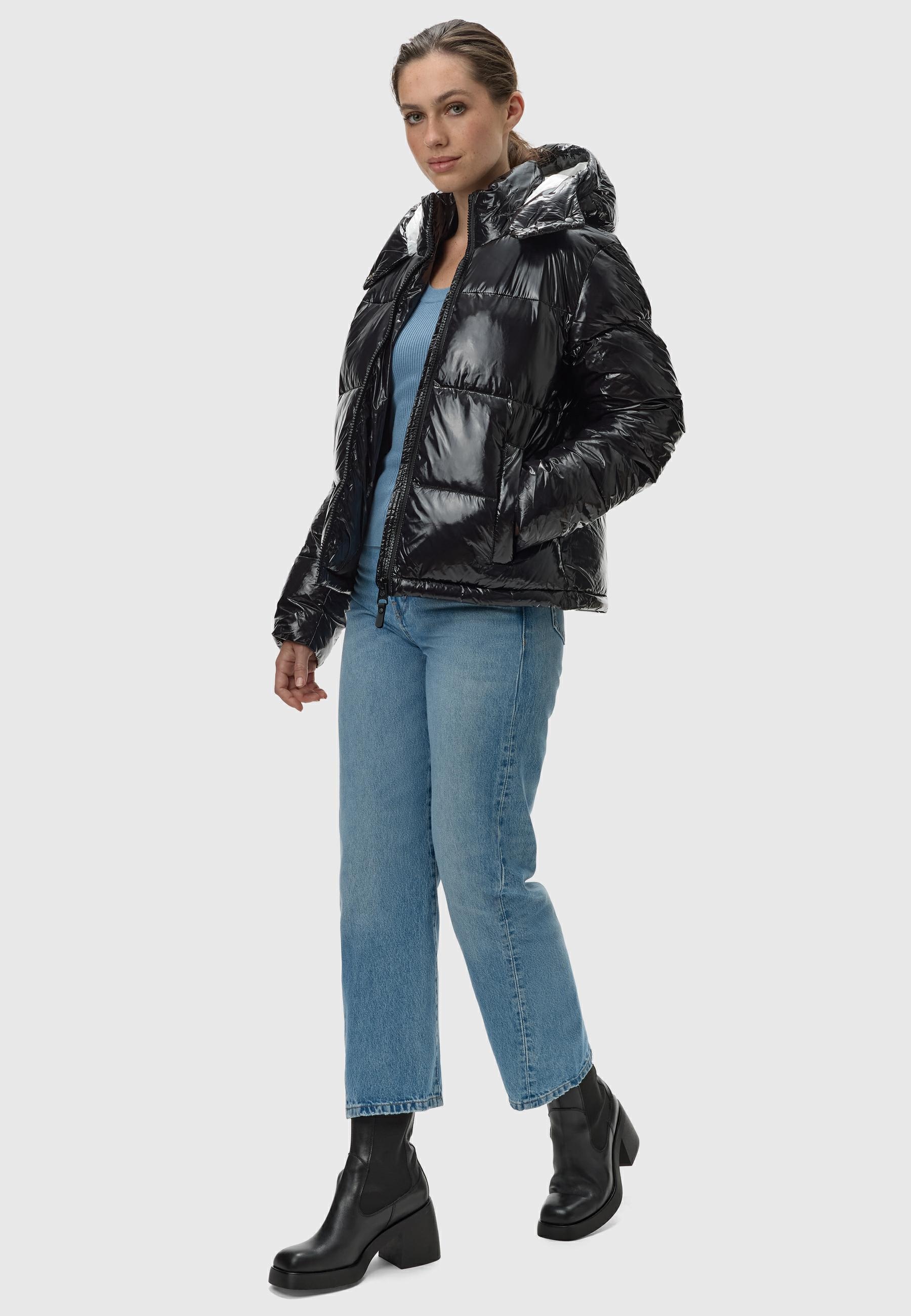 Ragwear Steppjacke »Roobie« mit Kapuze super stylische, gänzende Damen Winterjacke