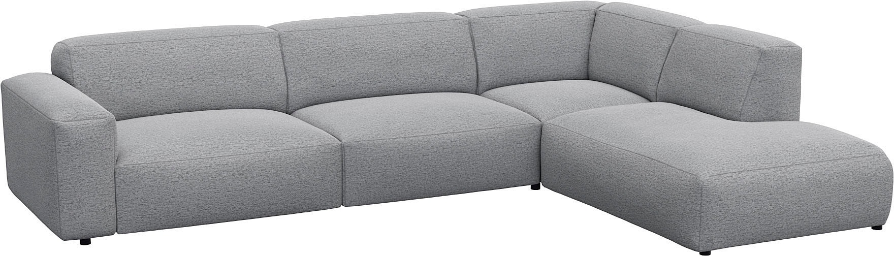 FLEXLUX Ecksofa »Lucera, super bequem durch hochwertigen Sitzaufbau mit Kaltschaum« modern & anschmiegsam, L-Form, Designsofa