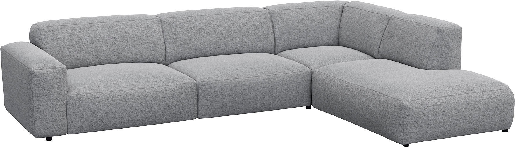 FLEXLUX Ecksofa "Lucera, super bequem durch hochwertigen Sitzaufbau mit Kal günstig online kaufen