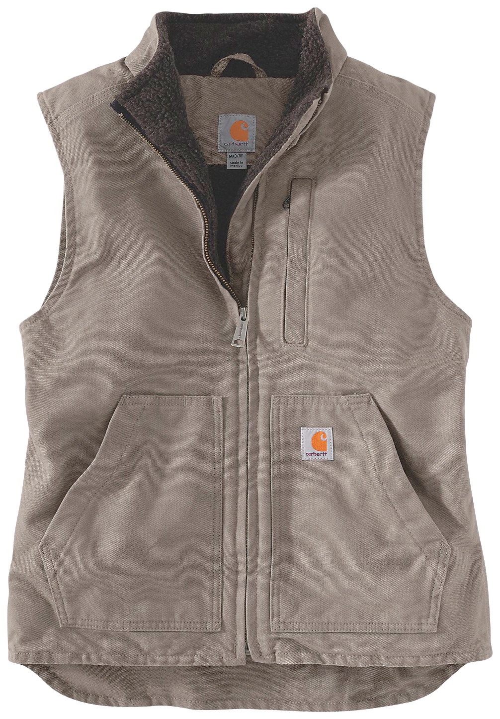 sandstone mock neck vest