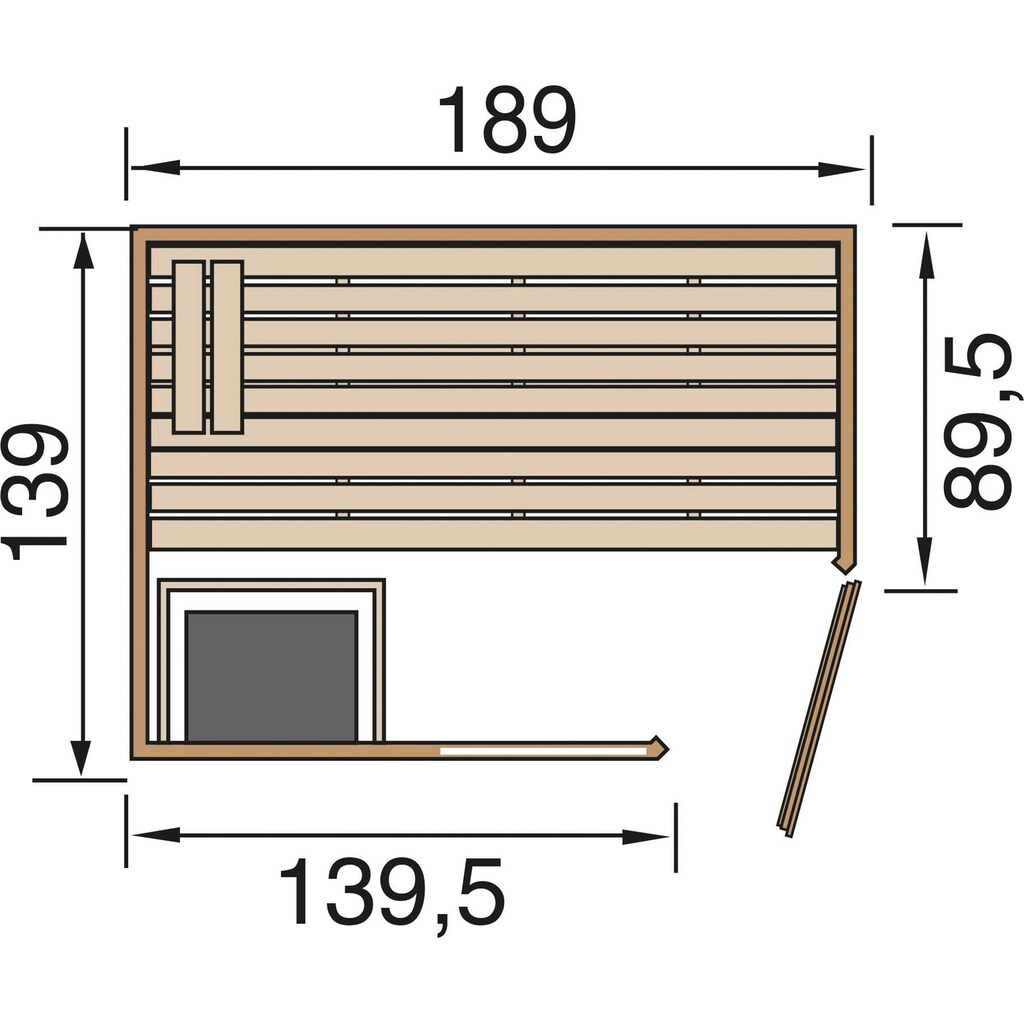 weka Sauna »VALIDA Eck«