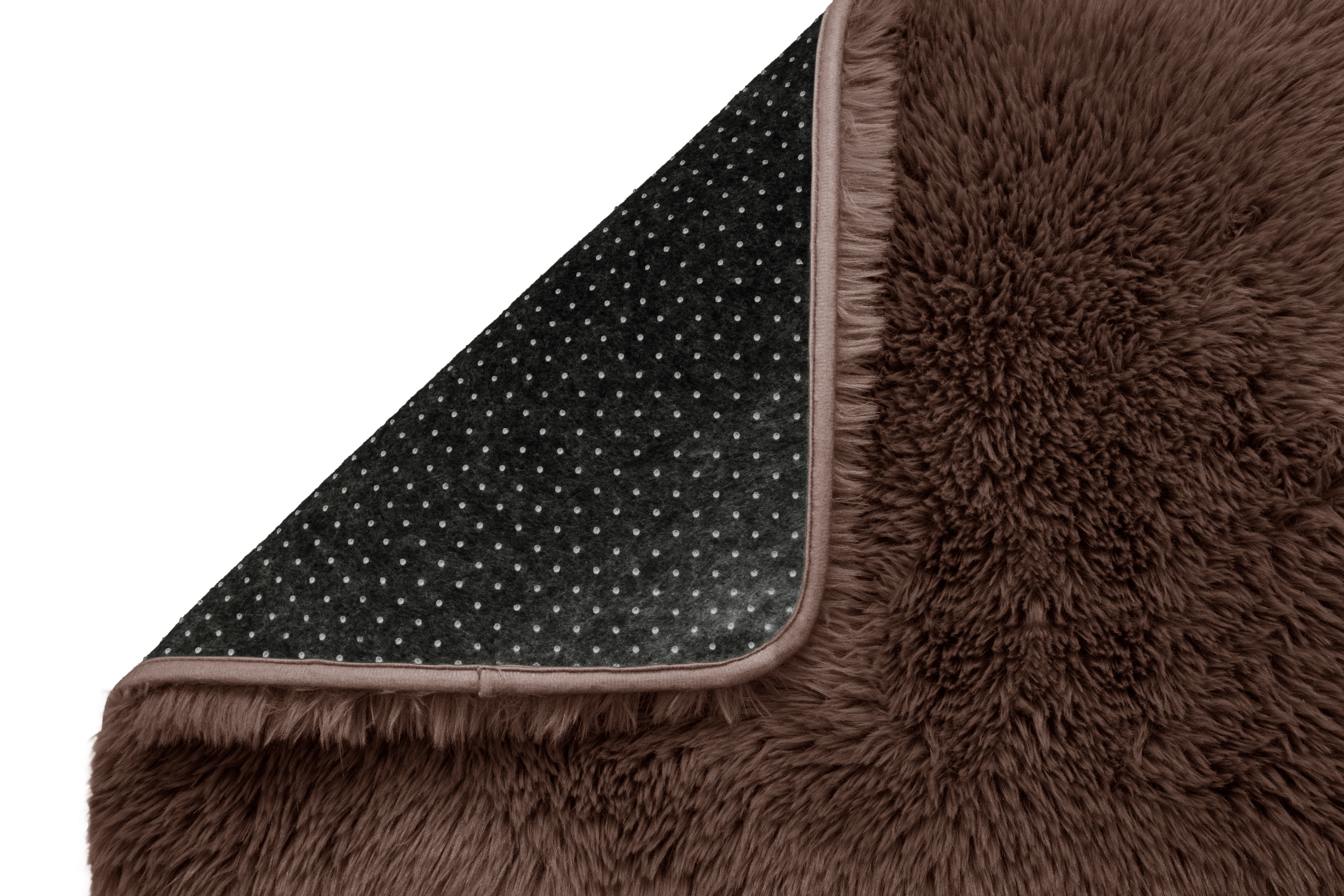 OTTO home Hochflor-Teppich »Silky, besonders weich und kuschelig, sehr dichte Qualität« rechteckig 33 mm Höhe rutschhemmend beschichtet, waschbar, uni, Wohnzimmer, Schlafzimmer