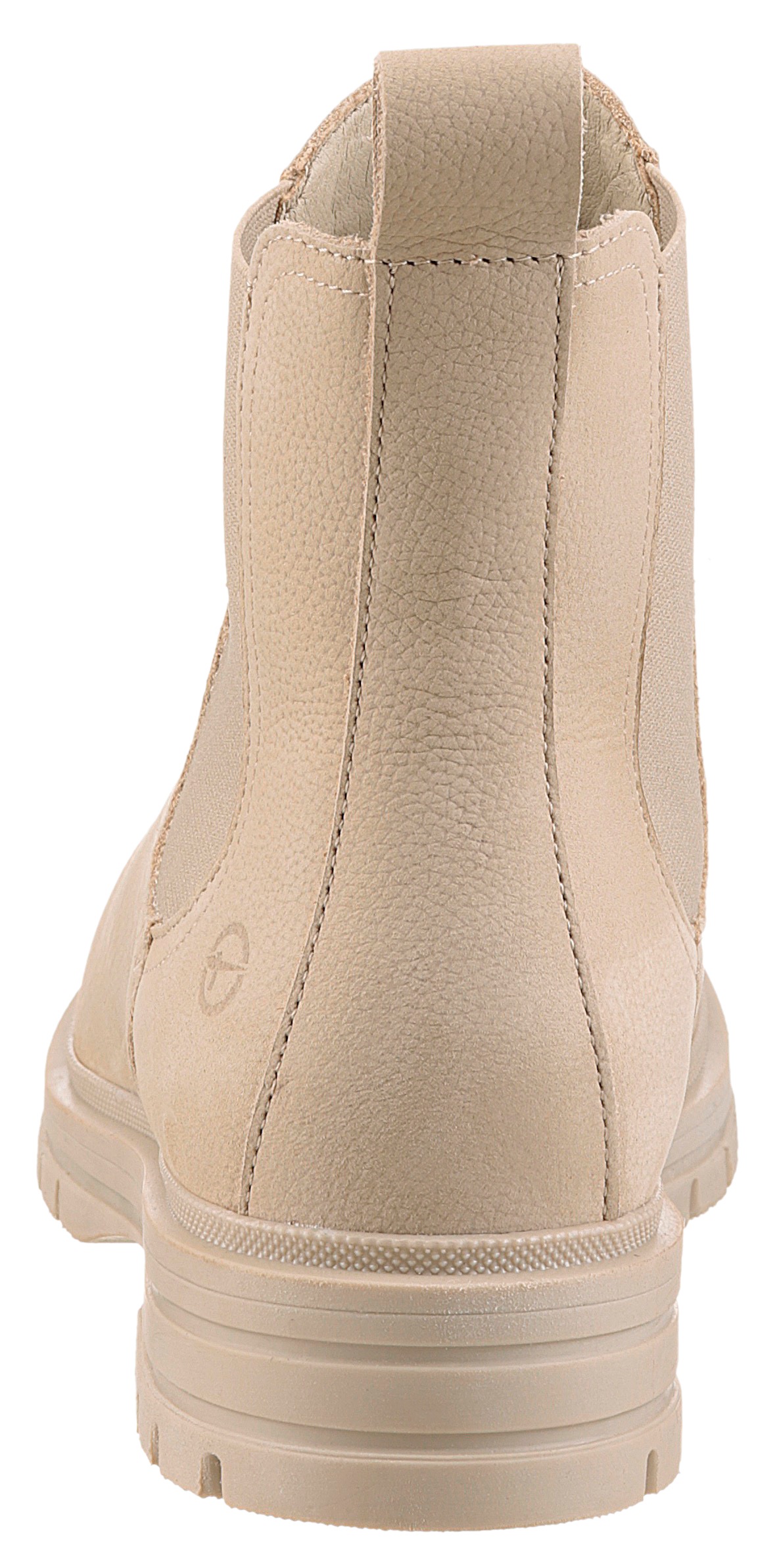 Tamaris Chelseaboots, Blockabsatz, Businessschuh, Schlupfboots, Stiefelette, Logoprägung