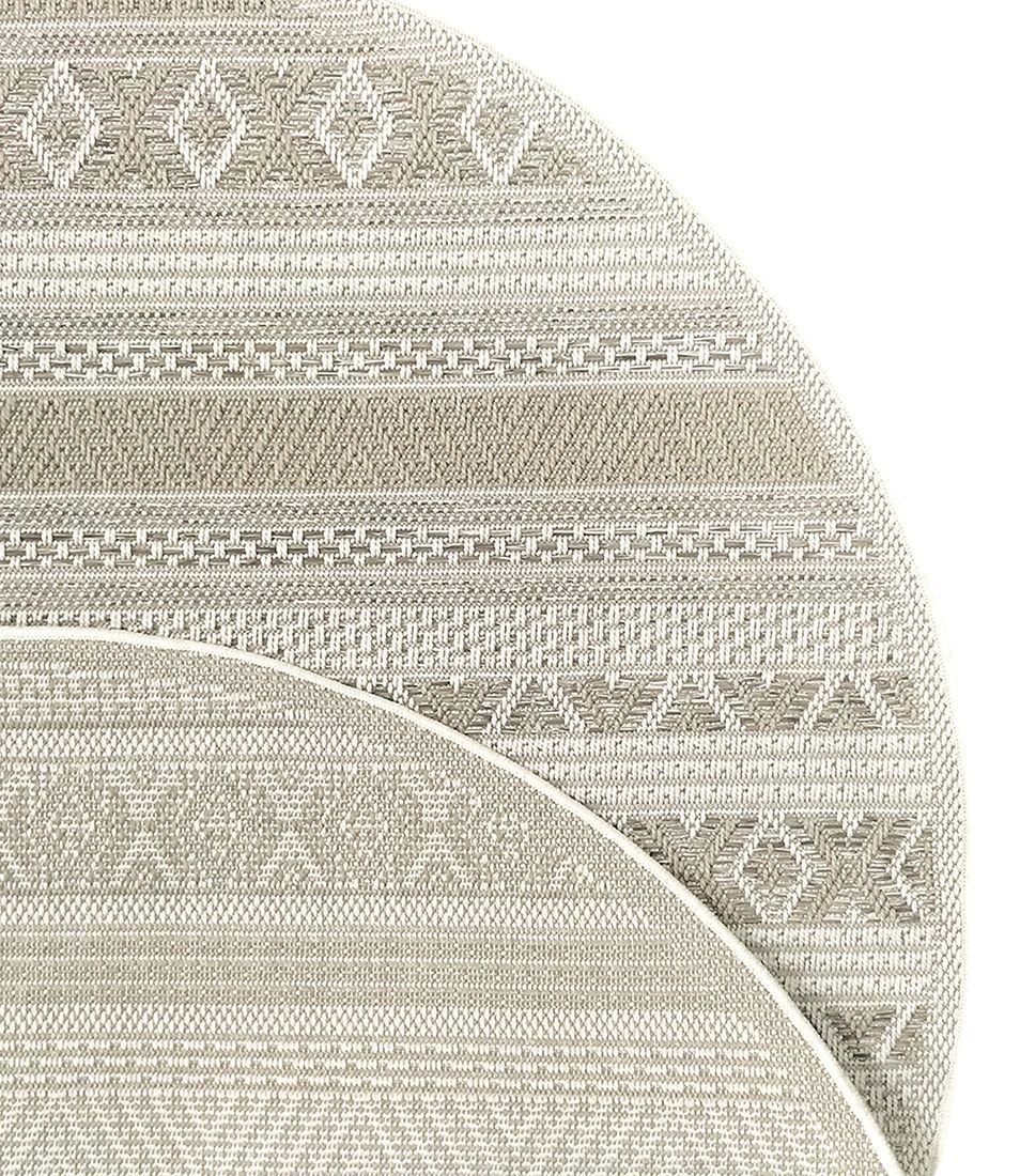 the carpet Teppich "Calgary round" rund 1 mm Höhe moderner robuster In und günstig online kaufen