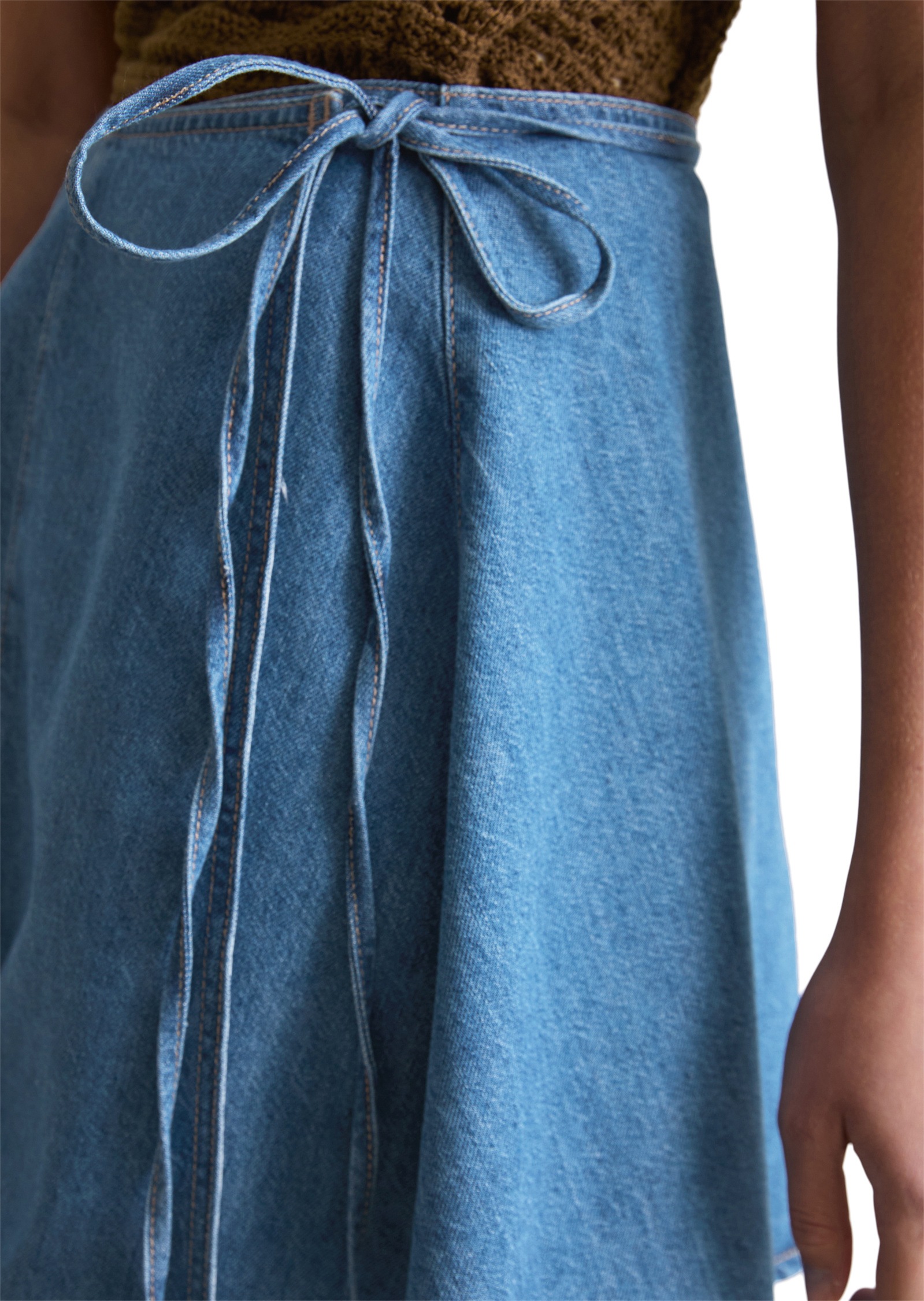 Marc O'Polo DENIM Jeansrock »mit recyeltem Leinen-Garn«