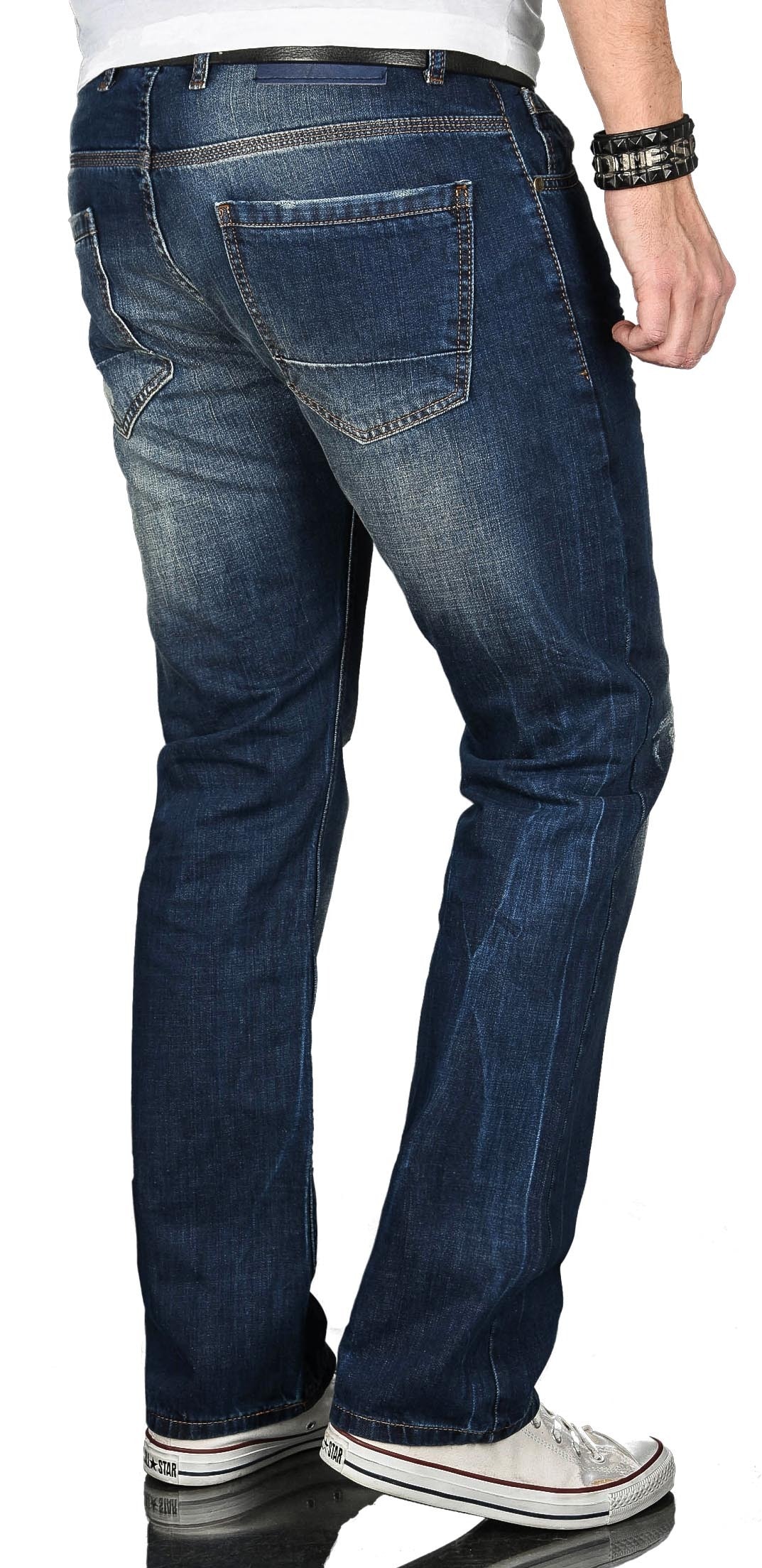 Alessandro Salvarini Regular-fit-Jeans »ASJulio«, mit geradem Bein