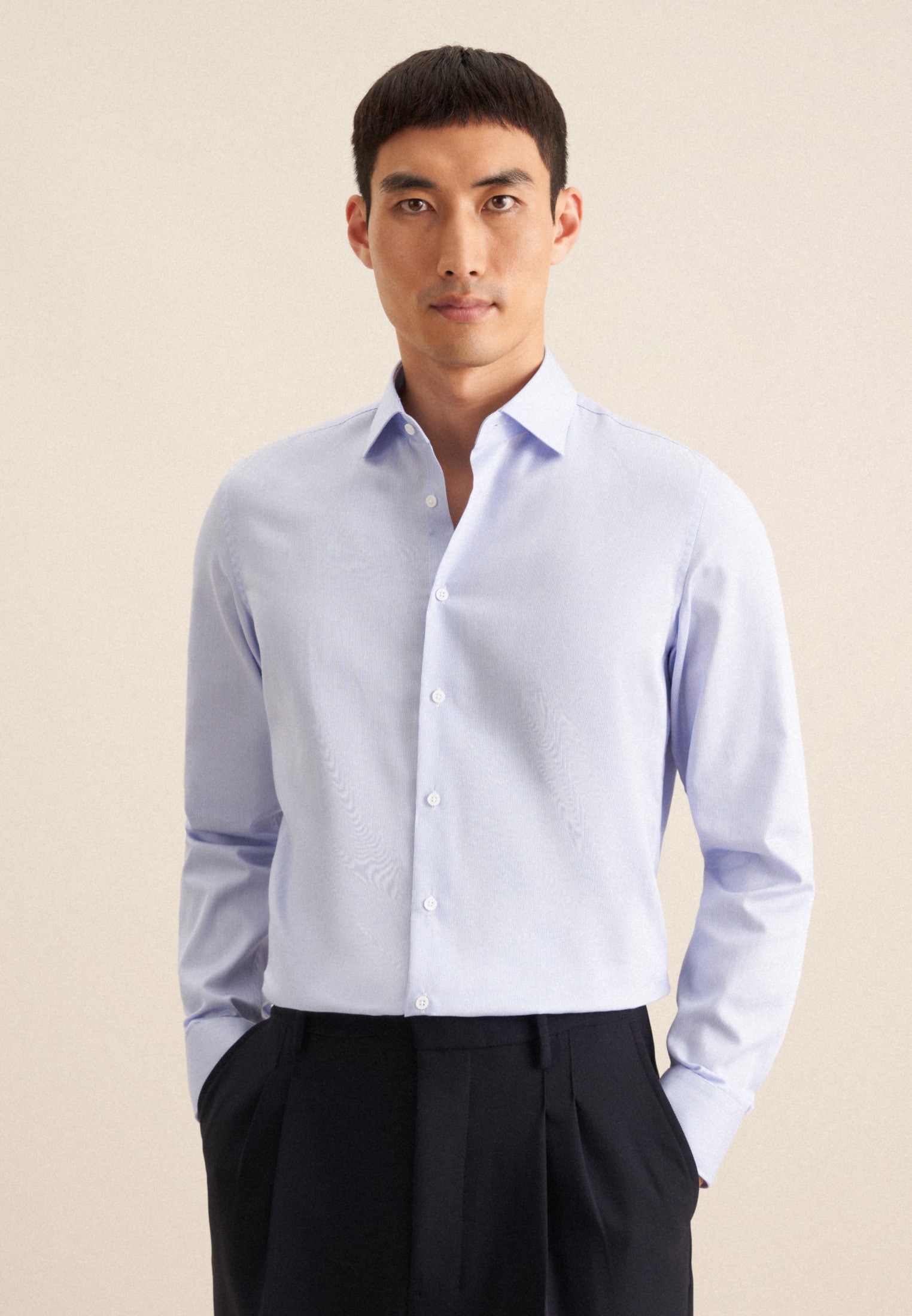 seidensticker Businesshemd "Slim" Slim 1/1 Kentkragen Streifen günstig online kaufen